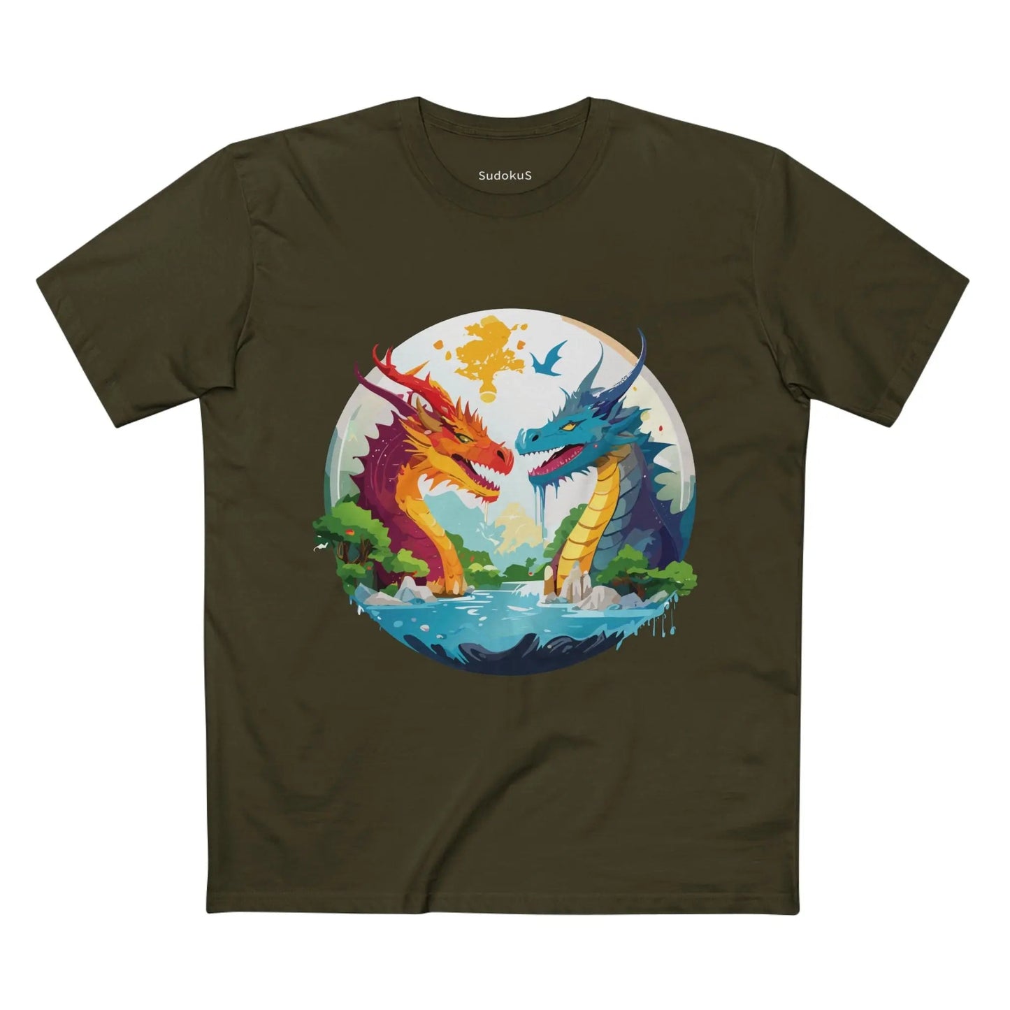Dragon Graphic Unisex 100 Cotton Staple Tee 23