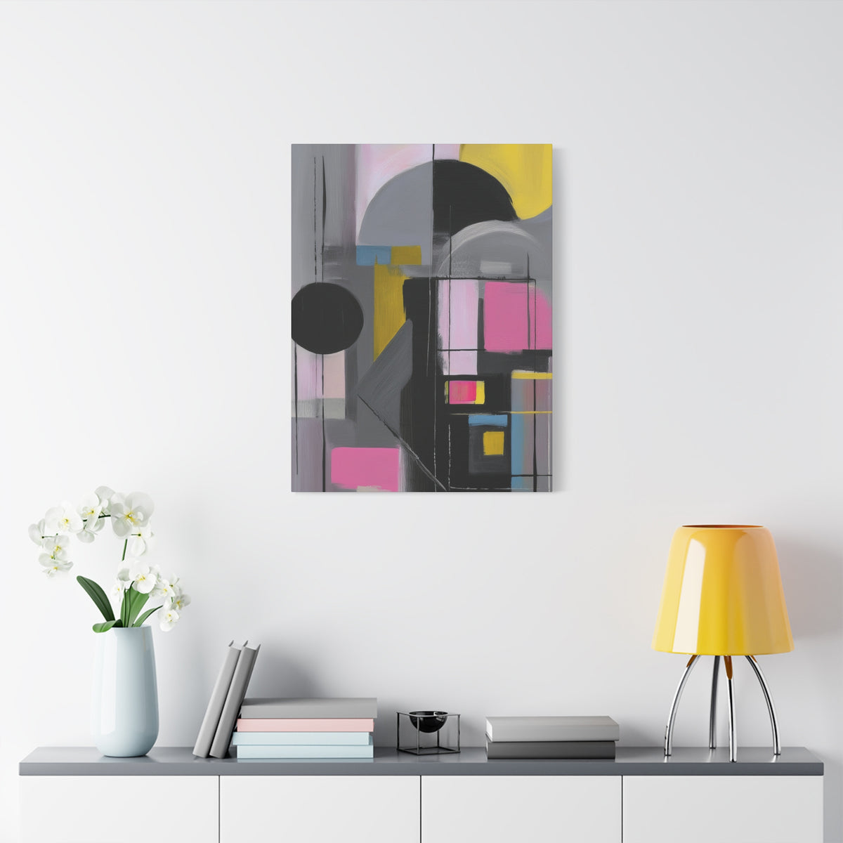Abstract Geometric Painting Print Canvas 20x24,20x30,24x30 24x32,24x36,30x40 32x48,36x48,40x60 Pine-Wood Inner Frame ABS-37