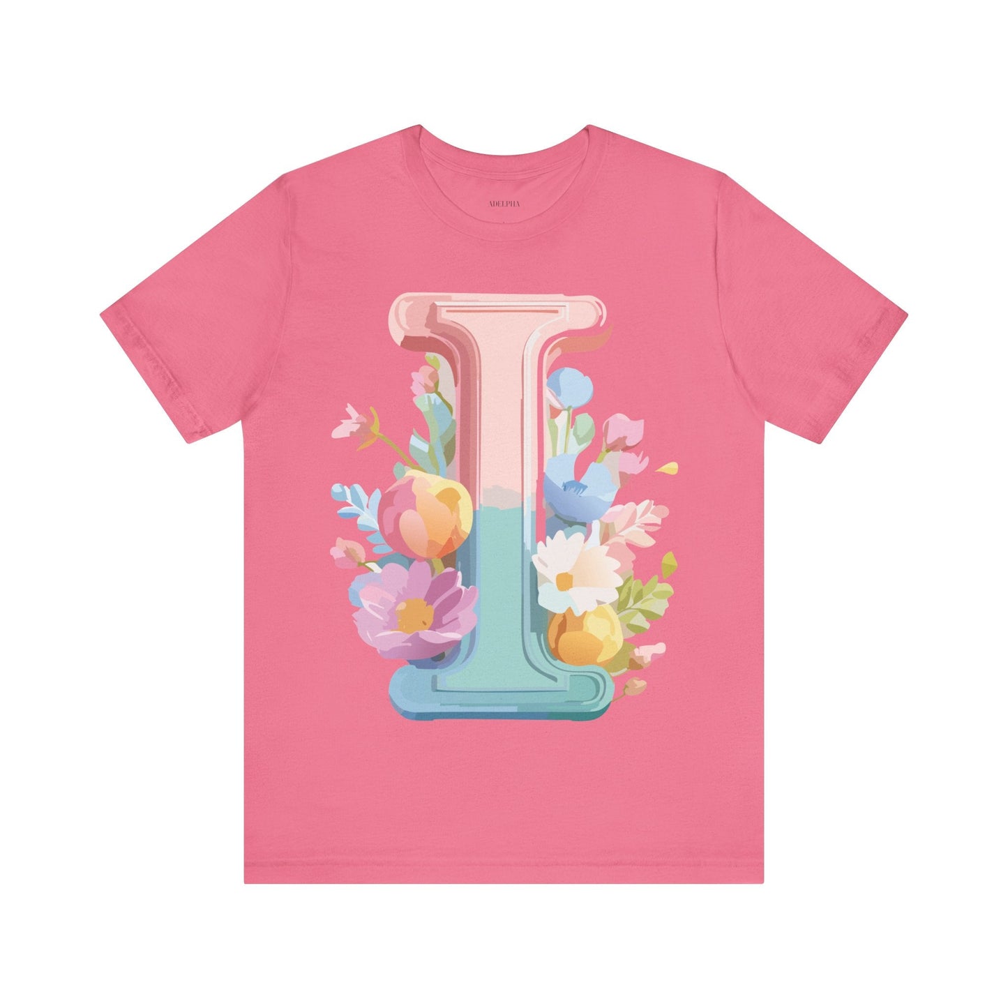 Letter I Shirt Unisex Graphic Tee Adelpha Premium Soft Cotton Vintage Inspired Artwork