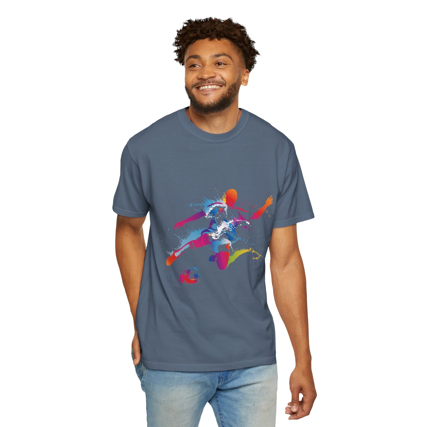 Unisex T-shirt with sports art design