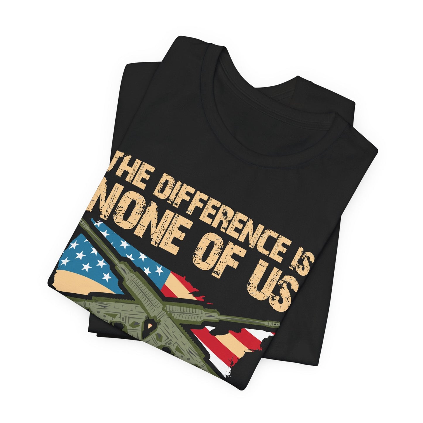 Army Veteran Patriotic Graphic Design Unisex Cotton T-Shirt v18