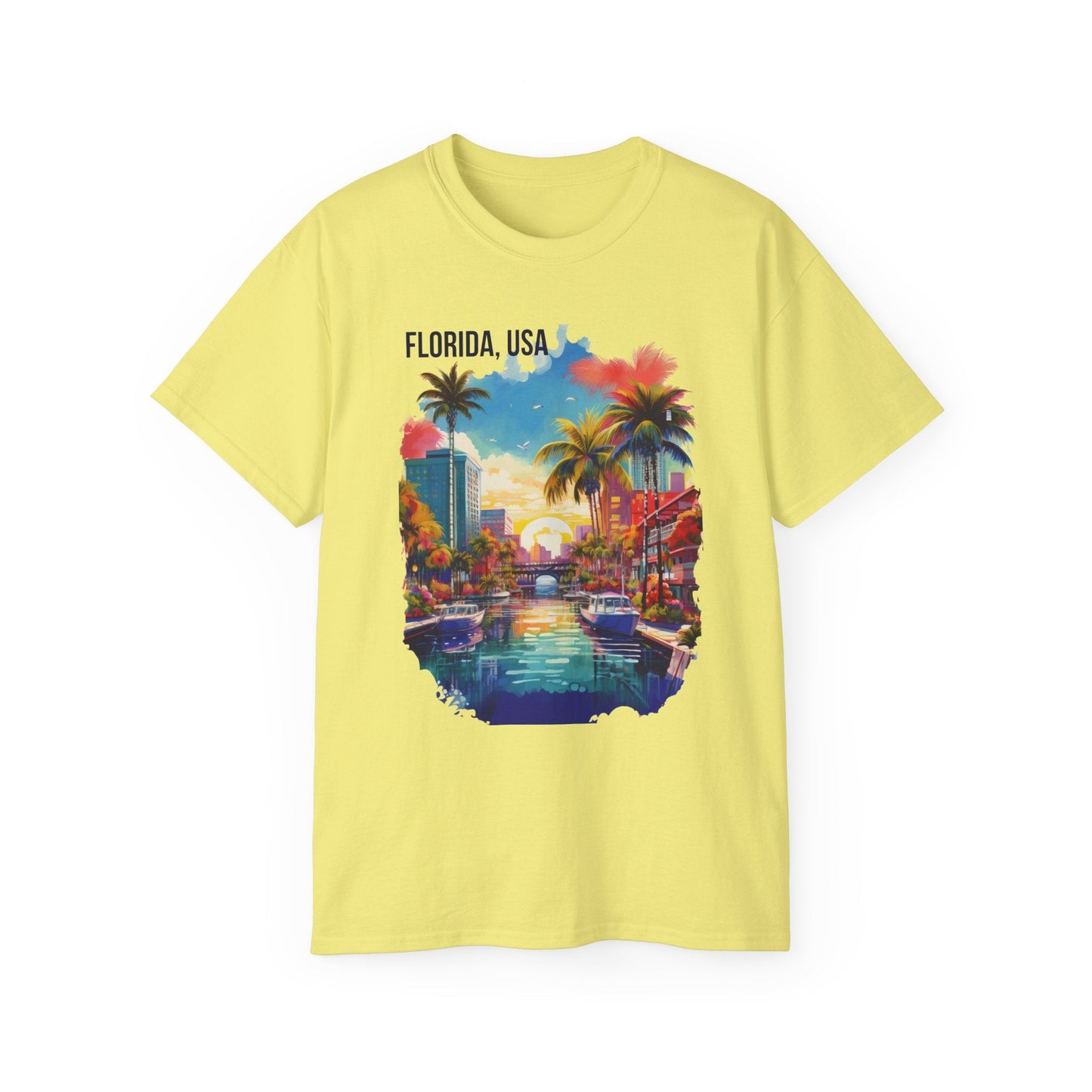 Florida Graphic Unisex Cotton T‑Shirt 1