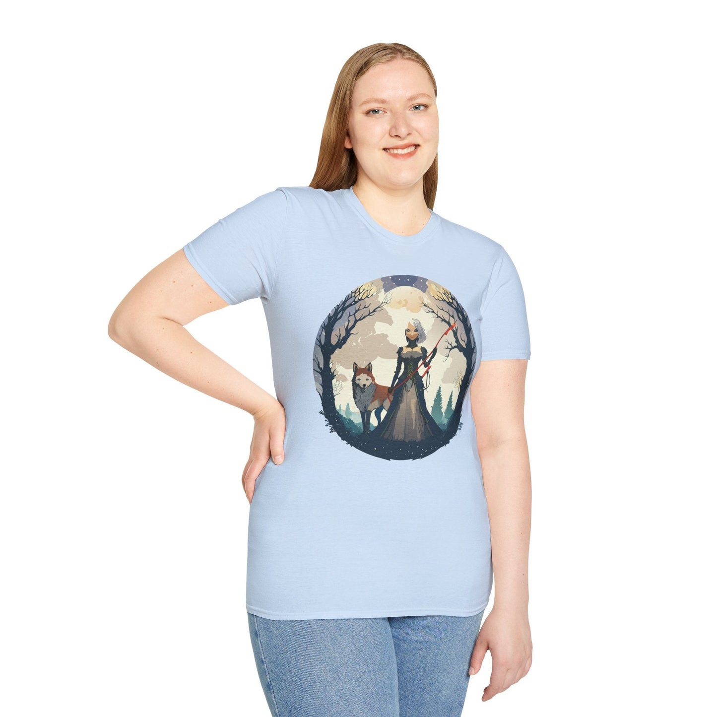 Womens Graphic T Shirts Ladies Art Design Tee Unisex Softstyle Cotton Tee Everyday Comfort