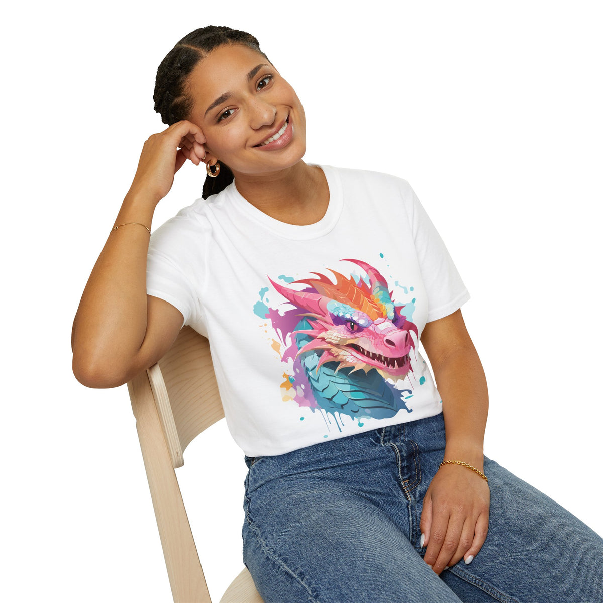 Dragon Graphic Tee Gildan Unisex 100 Cotton Tee Shirt with Animals Design h15