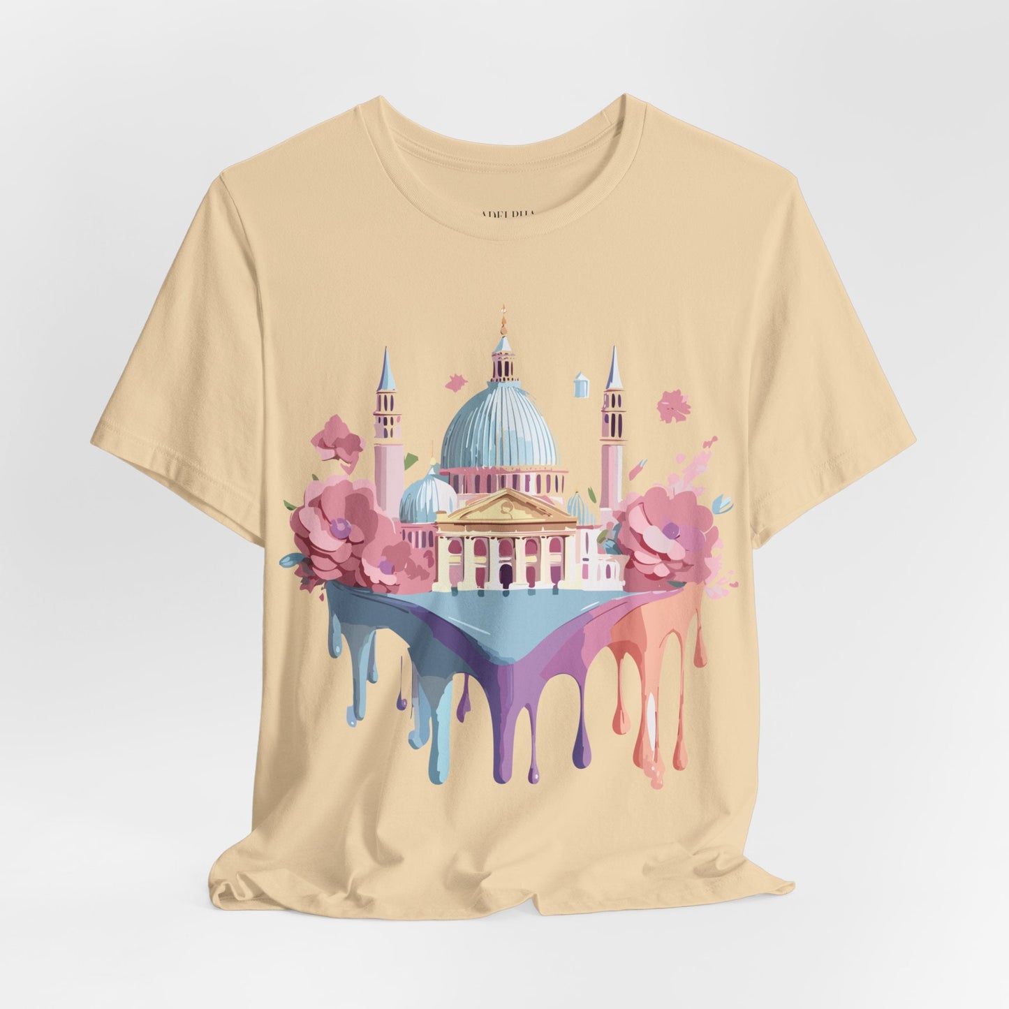 Venice Tourist Graphic Tee Unisex Vintage Inspired Artwork Short Sleeve