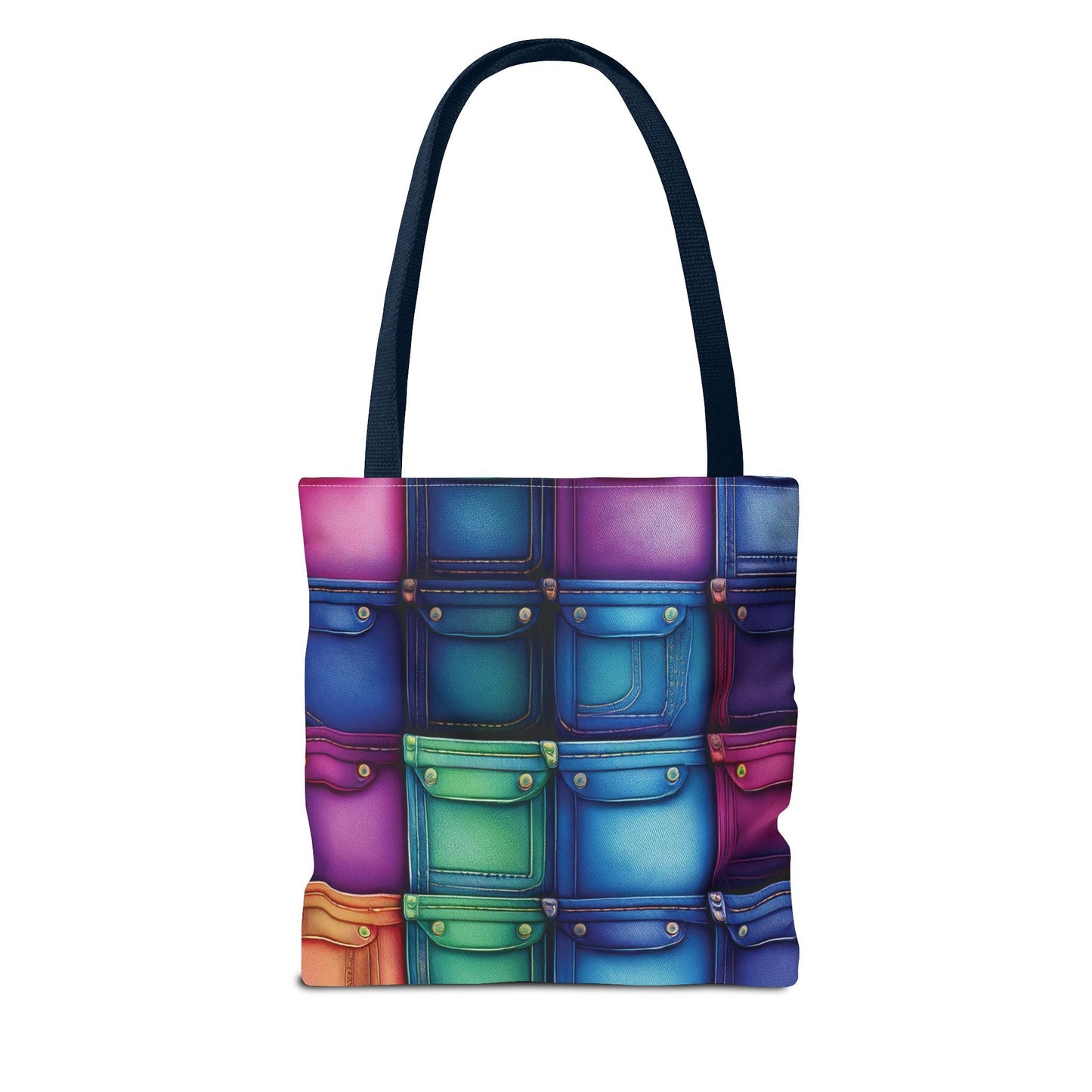 Denim Canvas Bag, Tote Bag Denim Printify