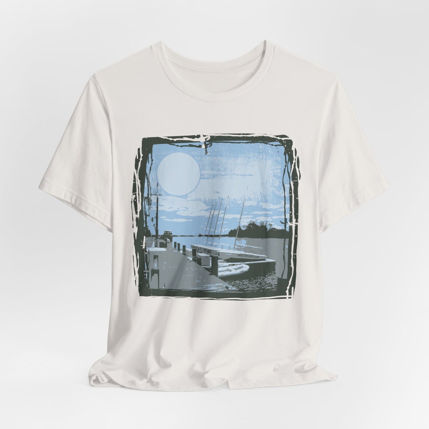 Yacht Club Retro Poster Graphic Design Tee, Yacht Club Shirt, Vintage Tees, Art Design T-Shirt, Graphic Tee, Retro Art Shirts