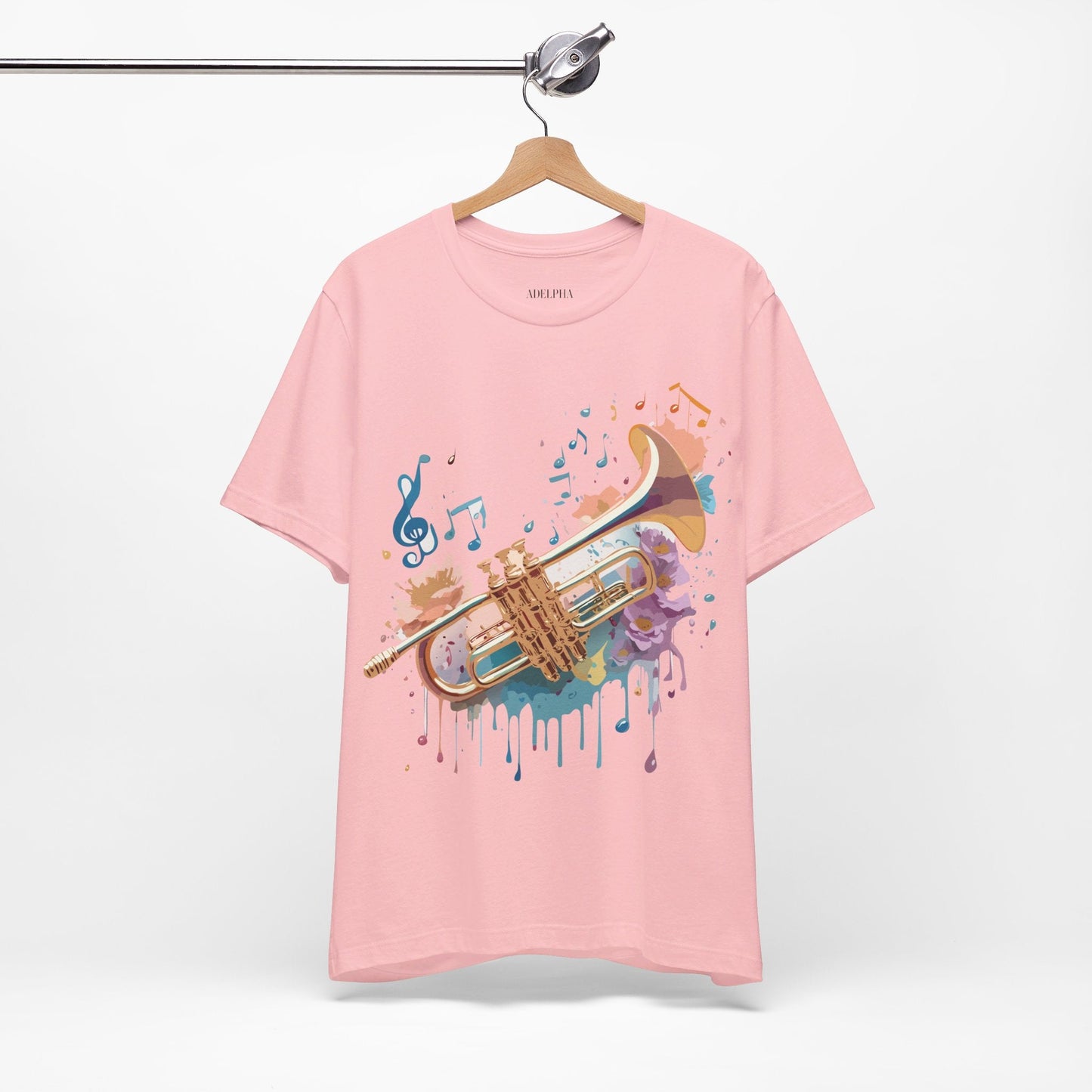 Music Graphic T Shirt Unisex Vintage Inspired Art Tee Adelpha Short Sleeve Design