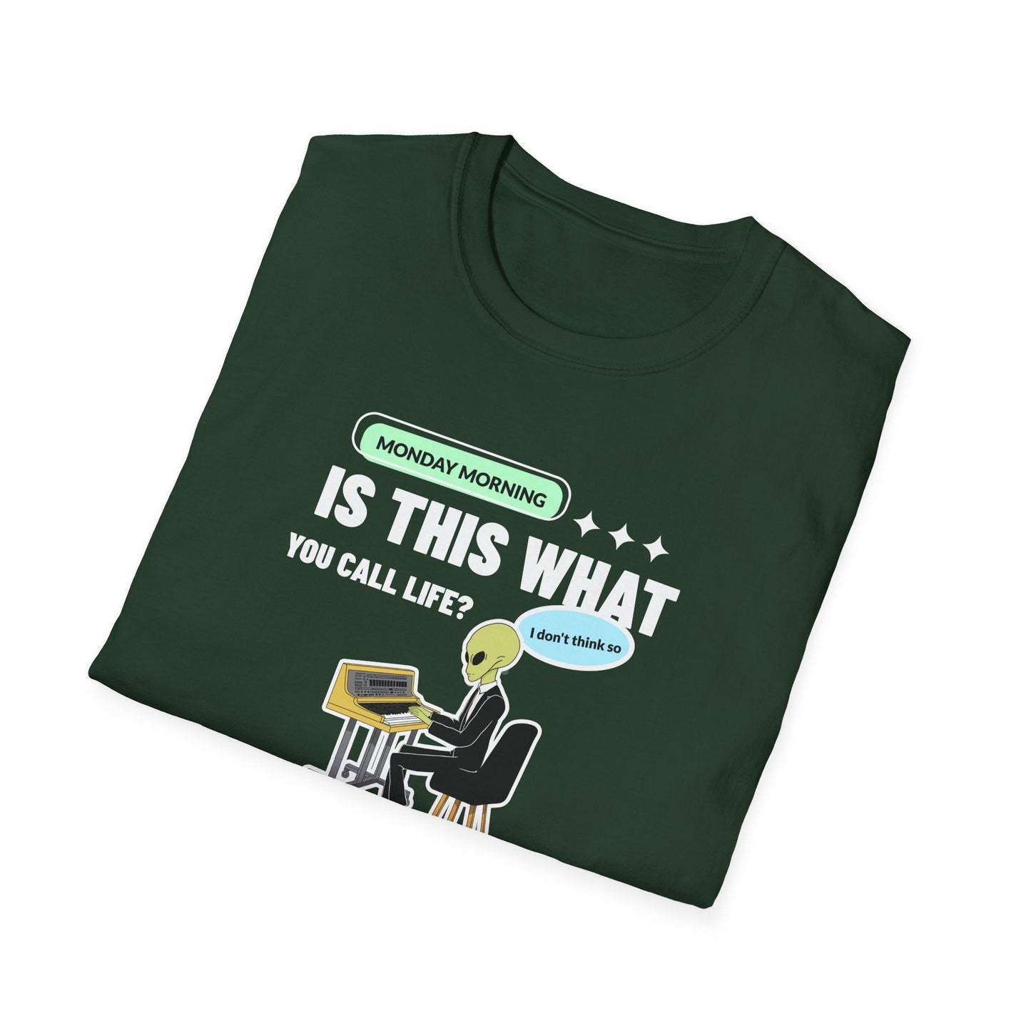 Alien Office Worker T-Shirt Unisex Cotton