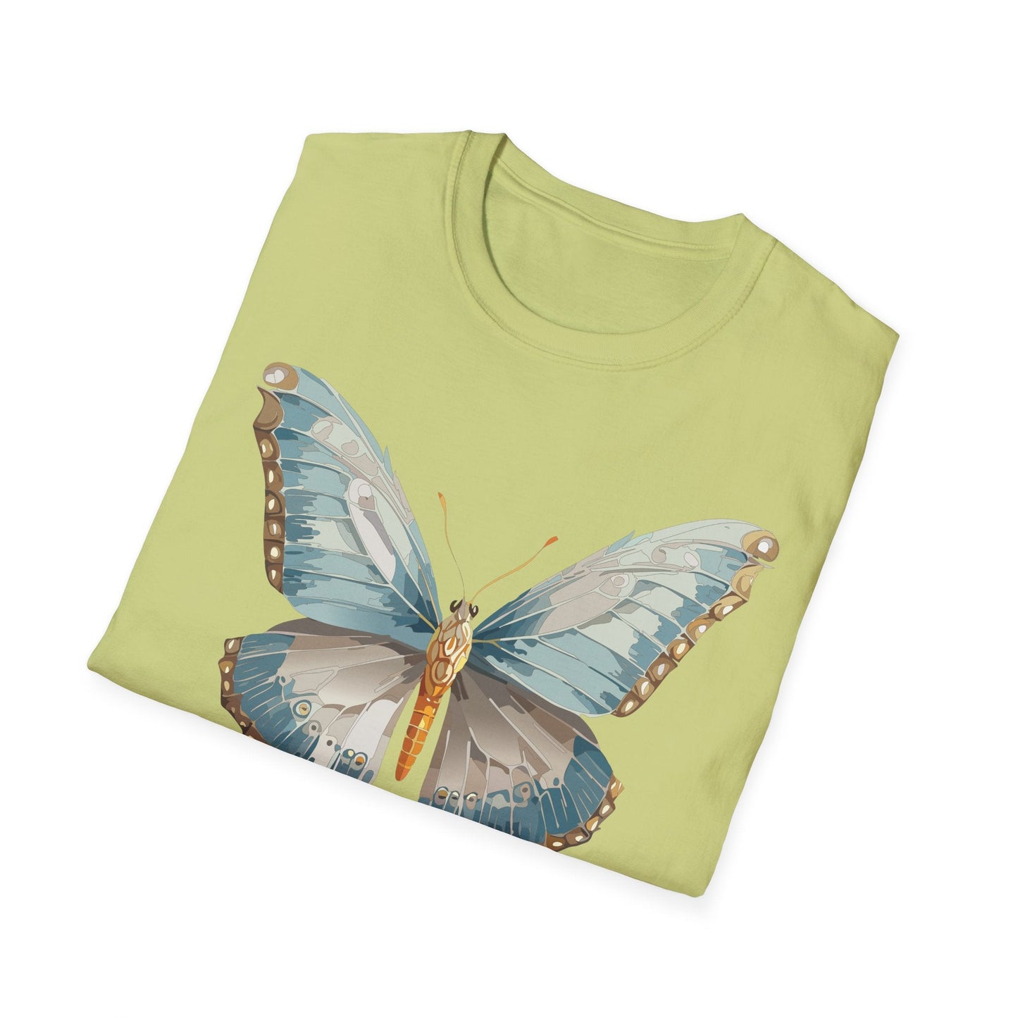 Butterfly Emblem Shirt Unisex T Shirt Gildan Softstyle 64000 Monarch Print Cotton Tee Everyday