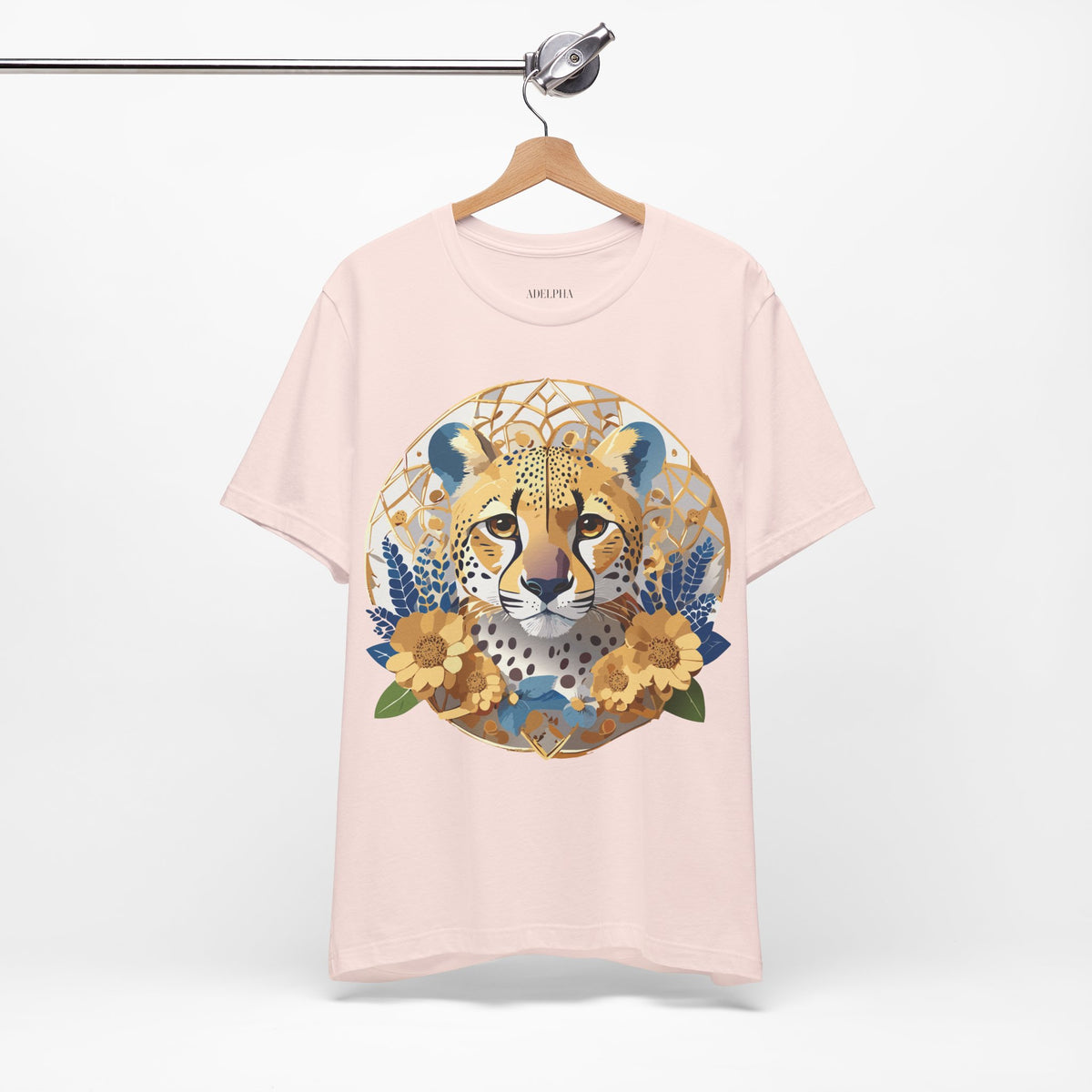 Medallion Graphic Unisex Cotton Bella+Canvas Tee with Art Design d58