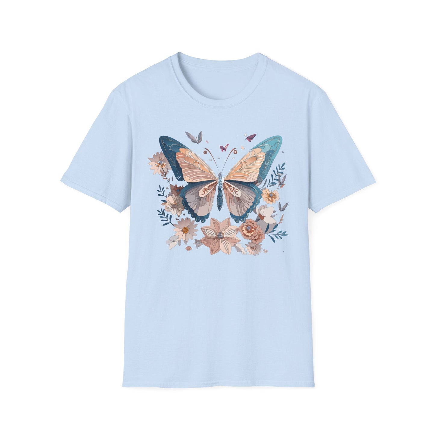 Monarch Butterfly T Shirt Unisex Softstyle Gildan 64000 Tee Lightweight Comfort Fit