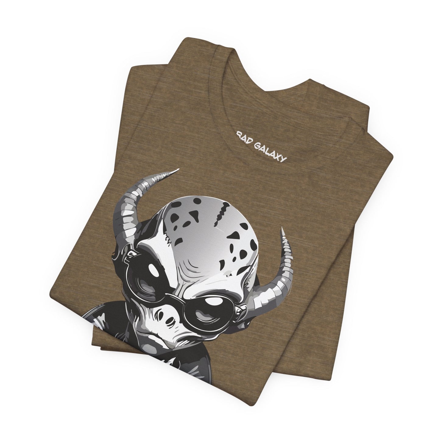 Alien Tee Shirt From Bad Galaxy 100 Percent Cotton Eco Friendly Ink Printed In USA