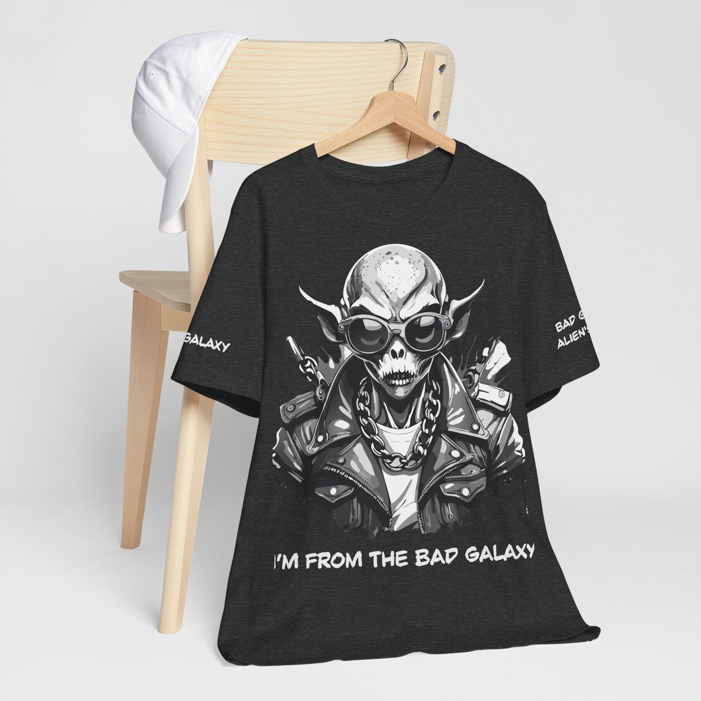 Alien Tee Shirt From Bad Galaxy Made To Order Free Shipping 100 Percent Cotton Eco Friendly In USA