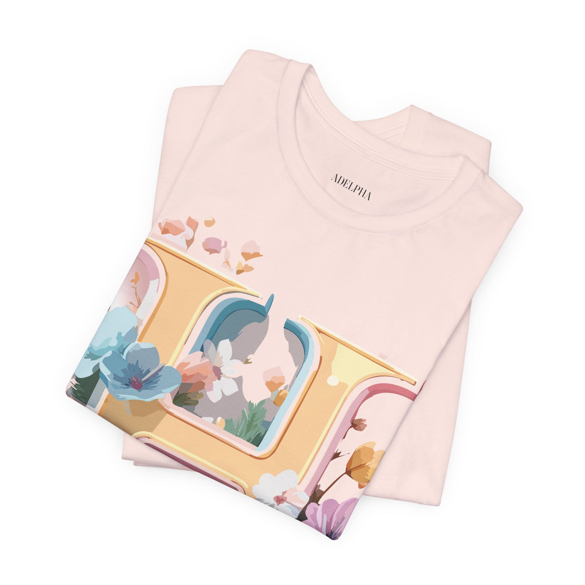 Letter H Graphic Unisex Cotton Bella+Canvas Tee with Art Letter Design