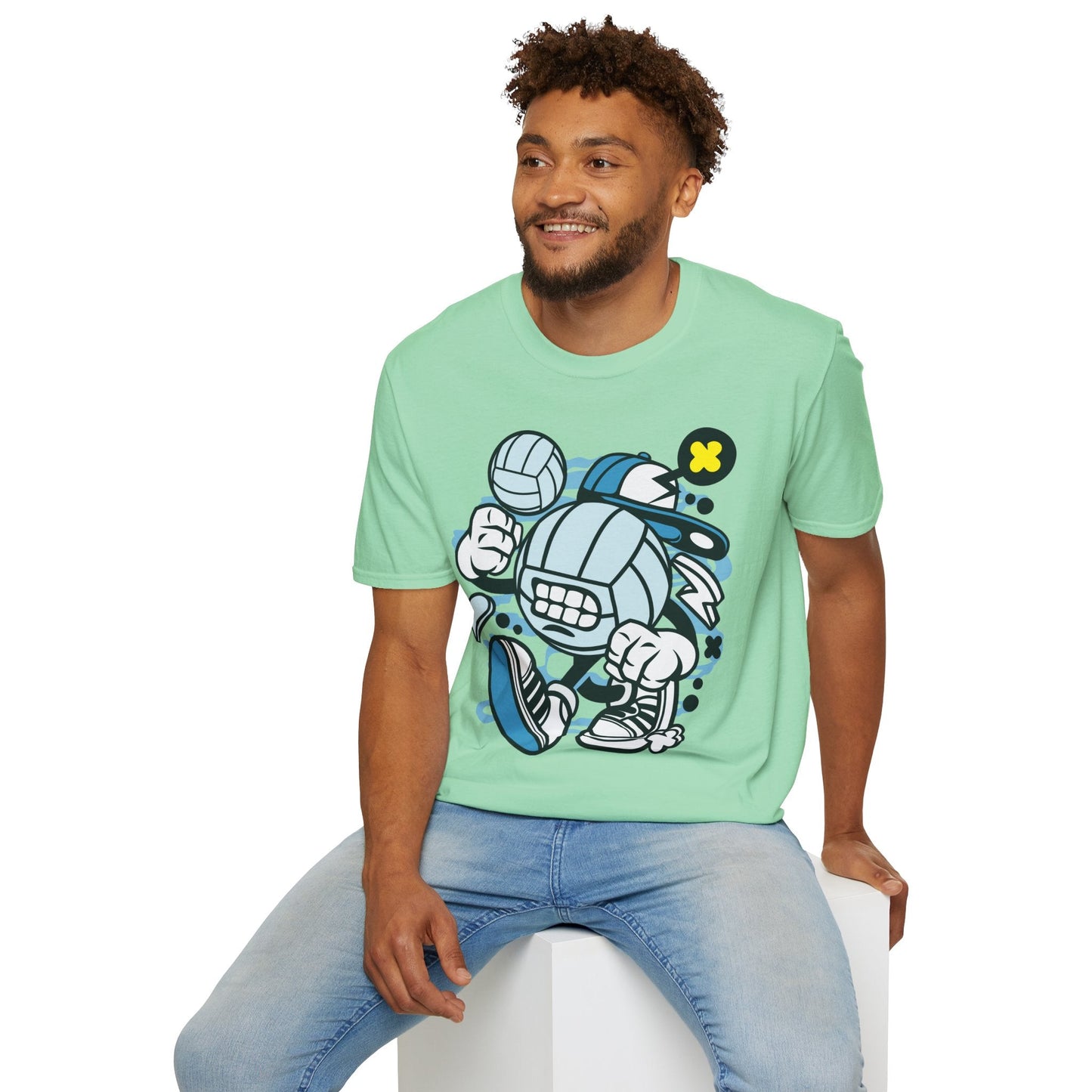 Unisex Cartoon T Shirt Animation Tee Funny Design Gildan Softstyle 64000 100 Percent Cotton