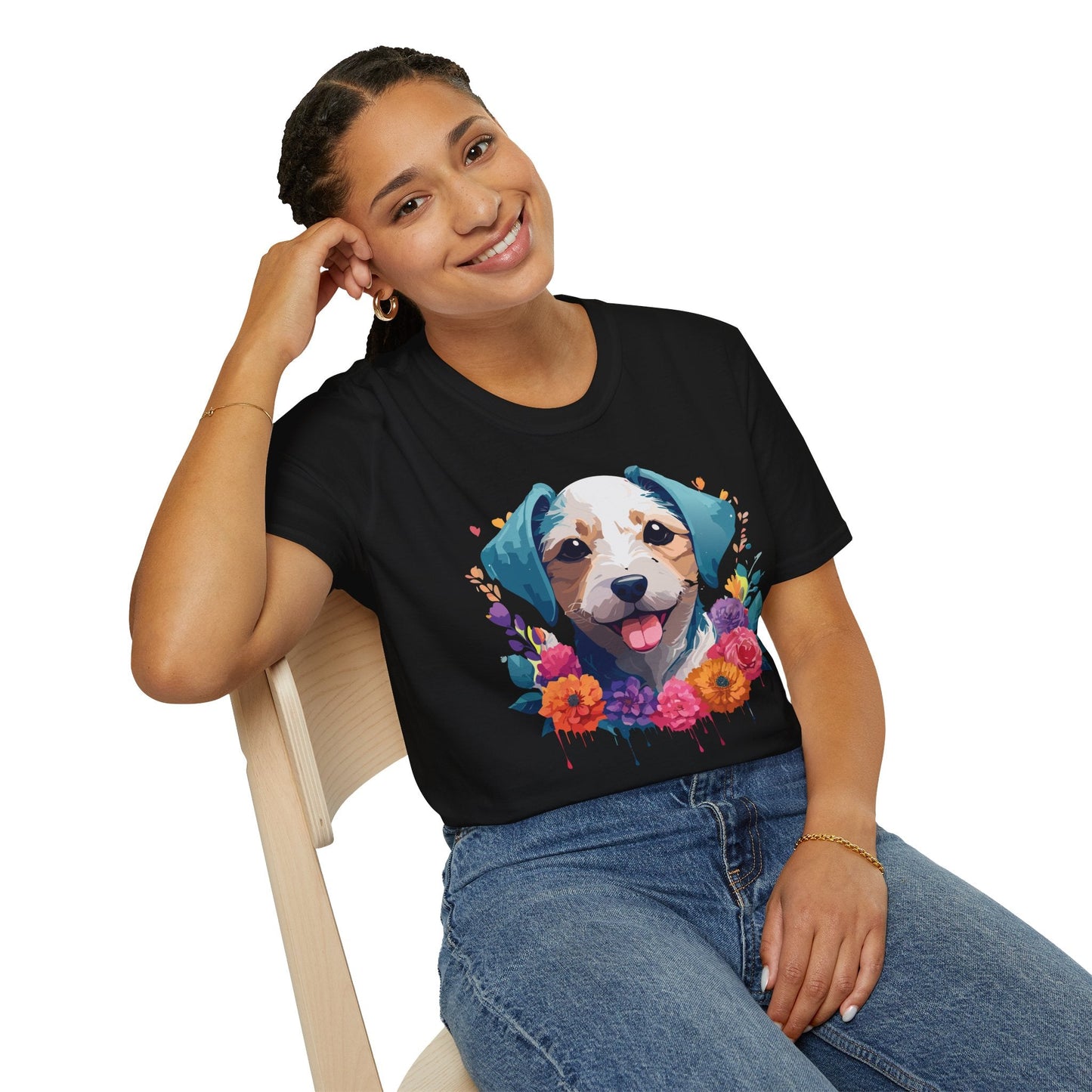 Dog Shirt Unisex Animal Tee Softstyle 64000 Gildan RingSpun Cotton