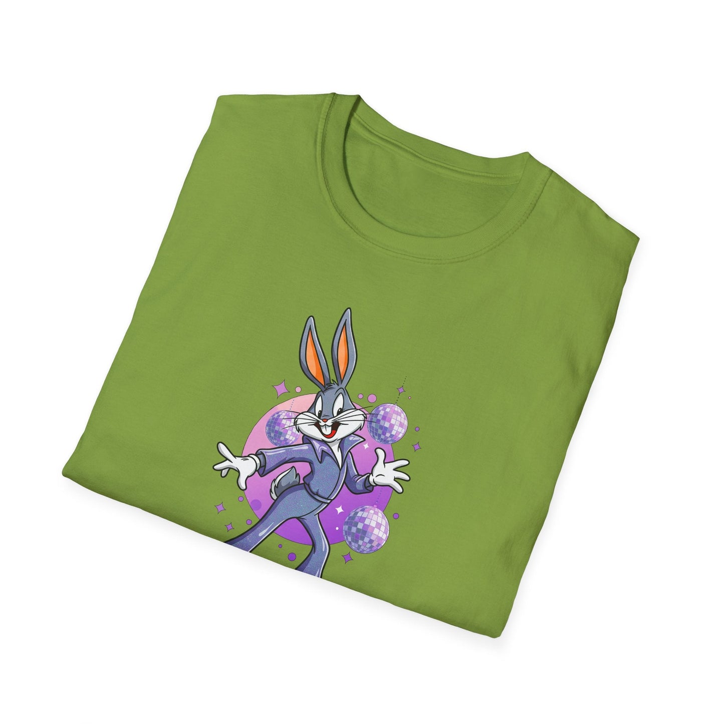 Bugs Bunny Unisex T Shirt Cartoon Animation Tee Gildan Softstyle 64000 Cotton Tee
