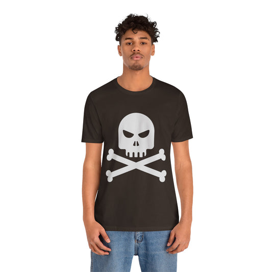 Camiseta unisex de algodón con calavera