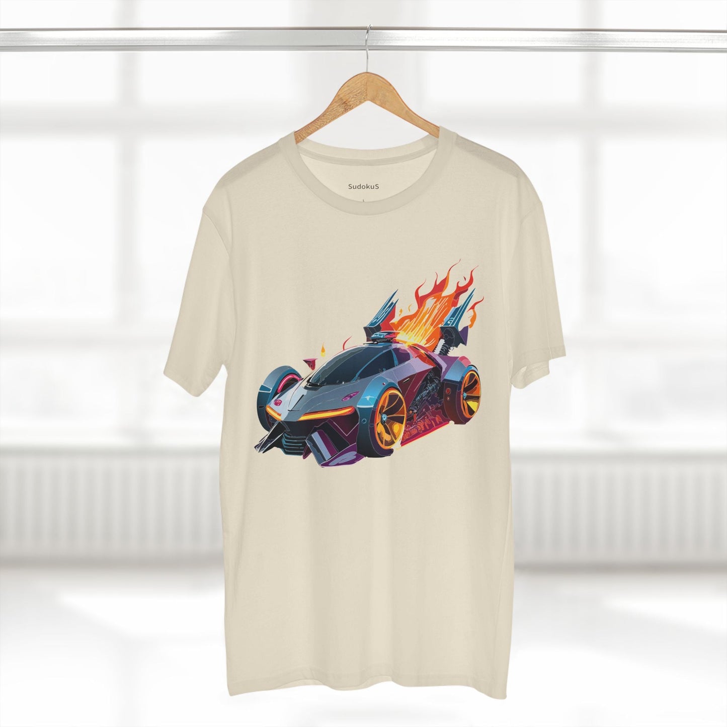 Car Graphic Unisex 100 Cotton Staple Tee 2