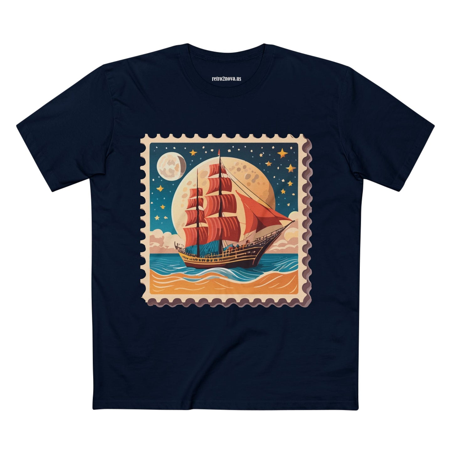 Stamp Shirt Postage Stamp Tee Unisex Premium Cotton Original Art Design By Retro2Nova
