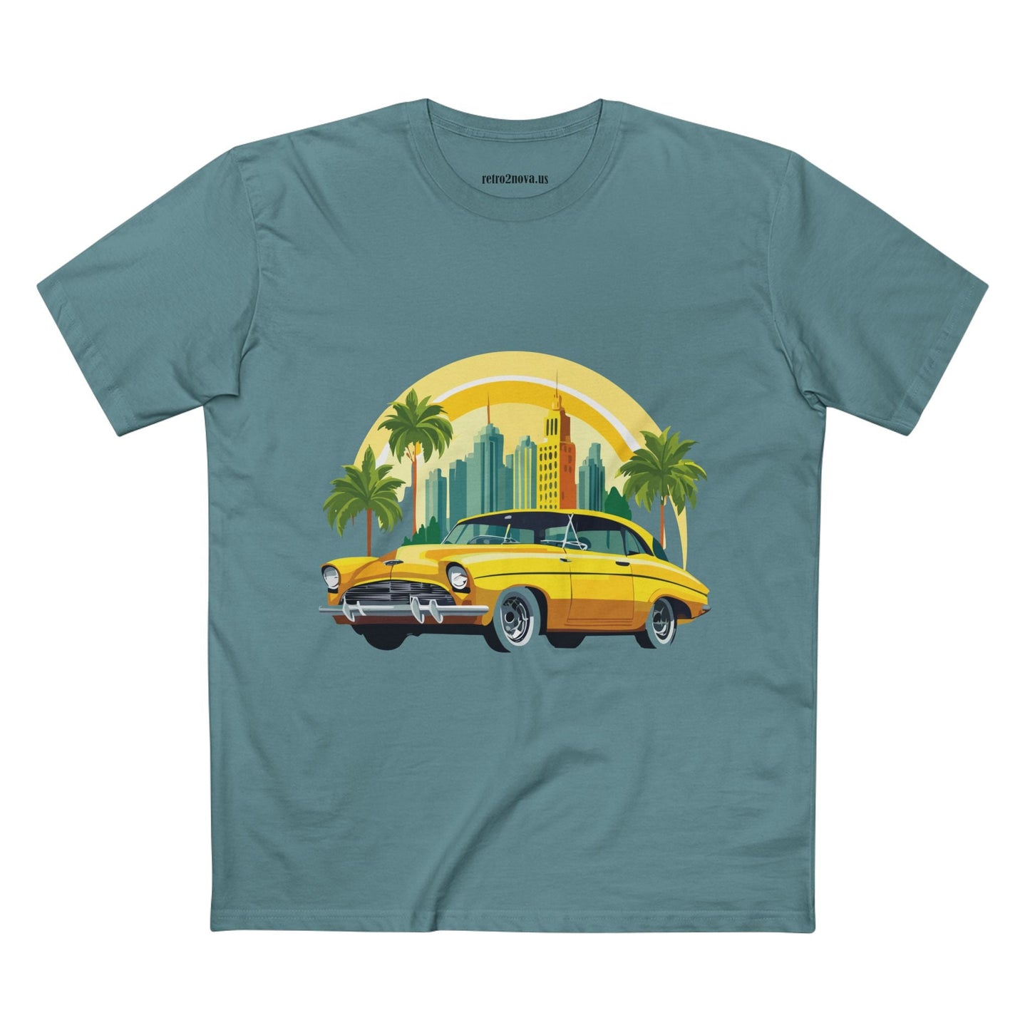 Retro Car Shirt Vintage Car Shirt Unisex Premium Cotton Tee With Original Art Design RC 24