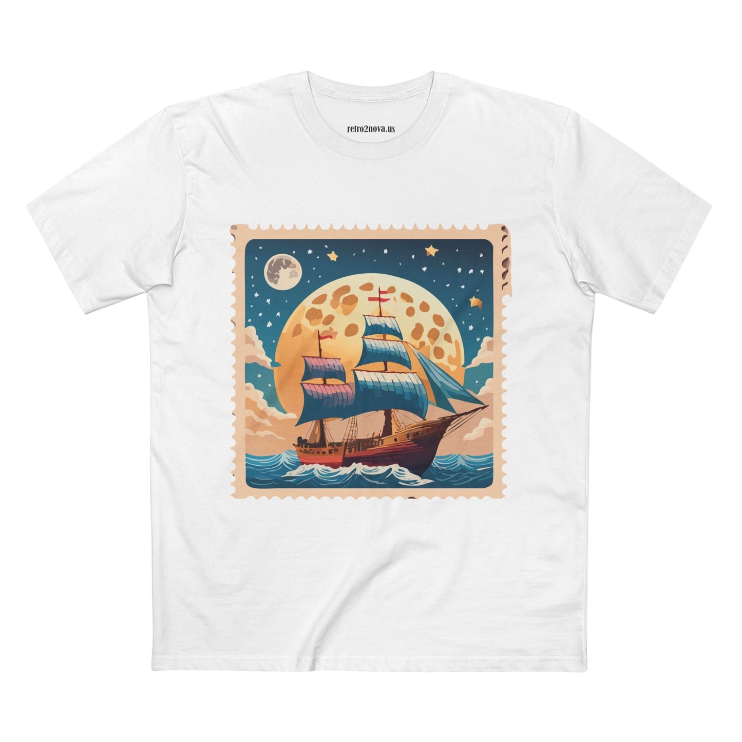 Stamp Shirt Postage Stamp Tee Unisex Premium Cotton with Original Art Design Retro2Nova
