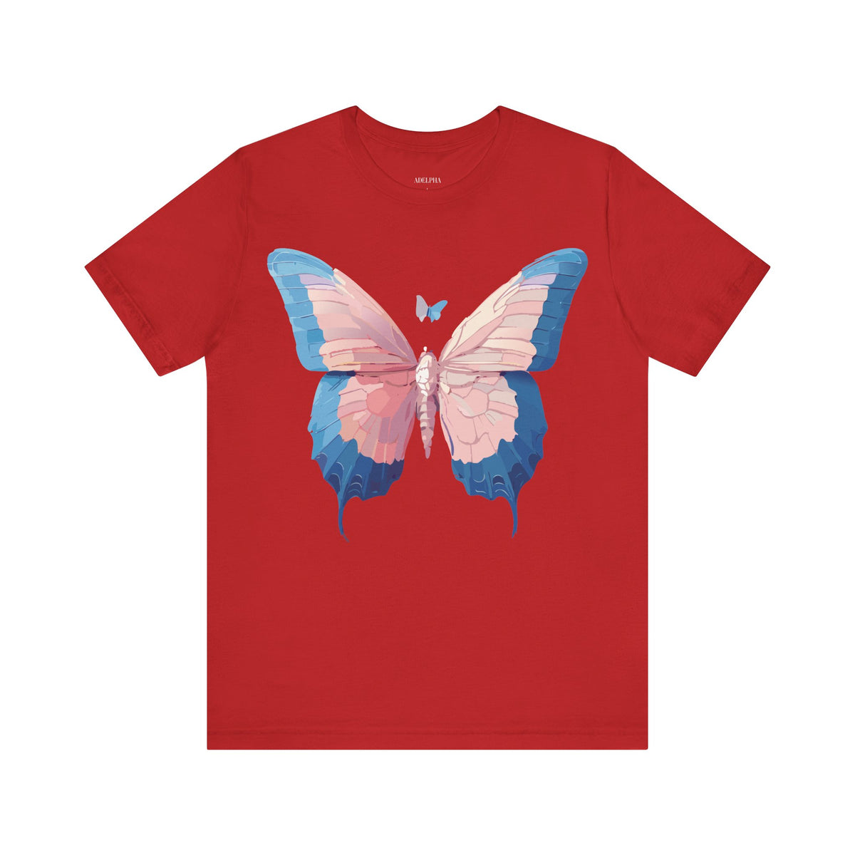 Butterfly Graphic Unisex Cotton Bella+Canvas Tee with Art Design n94