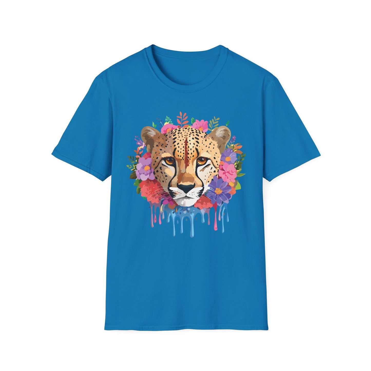 Cheetah Print Shirt Softstyle Tee Gildan 64000 100 Percent Ring Spun Cotton