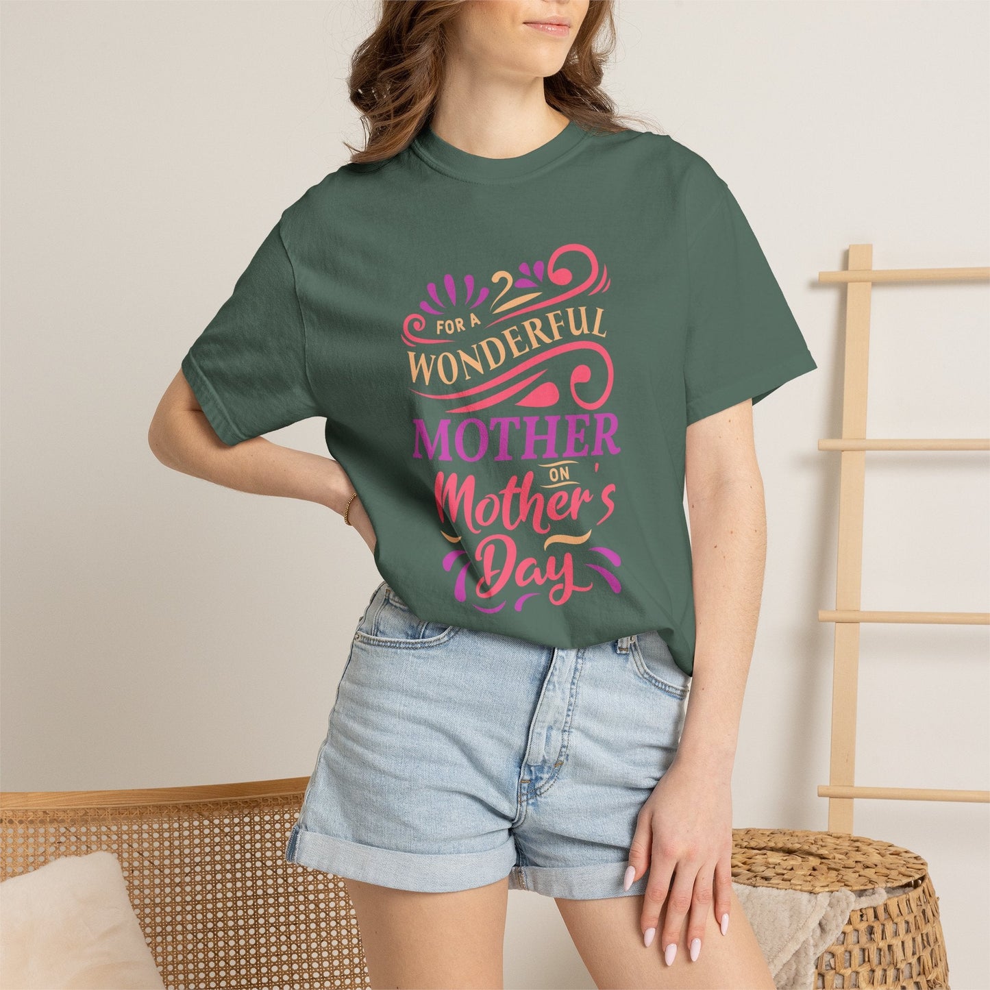 Mom T-shirt Mother's Day Mama Tee Unisex Comfort Colors Garment-Dyed Cotton h18