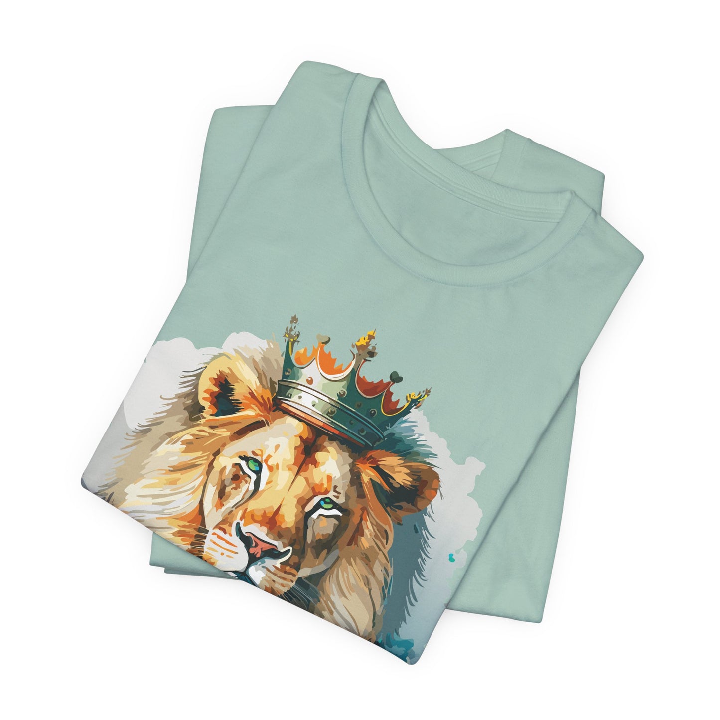 Lion Shirt, Animal Shirt, T-Shirt with Lion, Art Design Tee, Animal Tees, Safari T-Shirt, Crown Tee 13