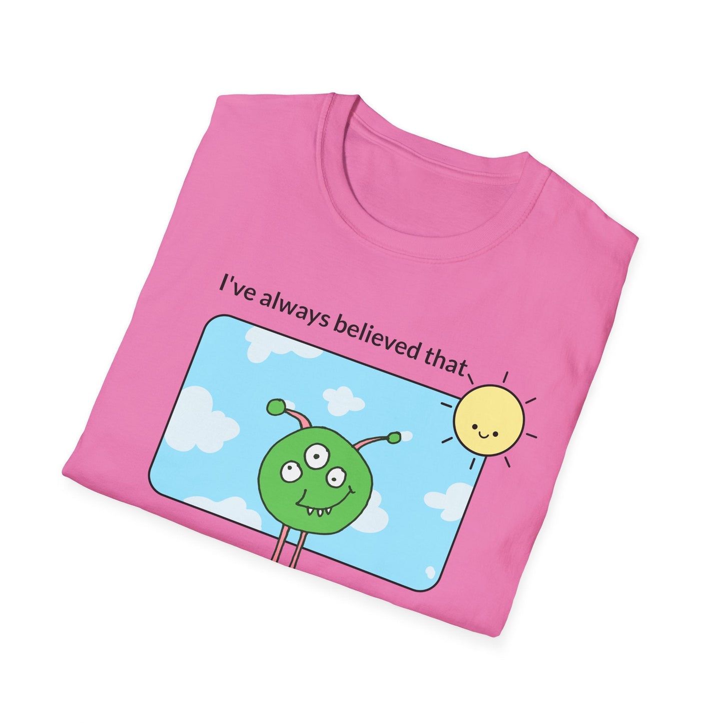 Alien Cartoon Humans Are Weird TShirt