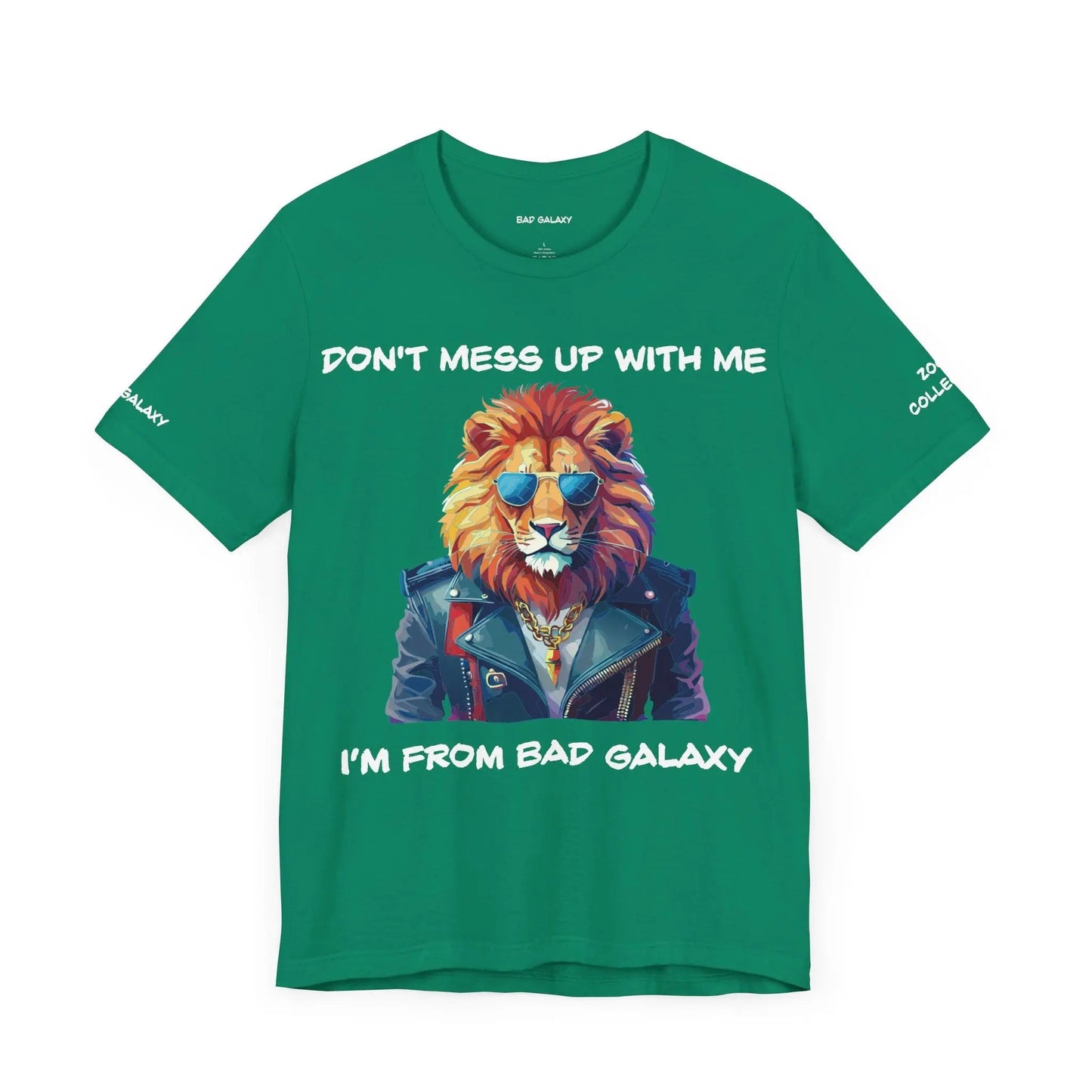 Animal T Shirt By Bad Galaxy Unisex 100 Percent Cotton Graphic Tee Eco Friendly Made In USA