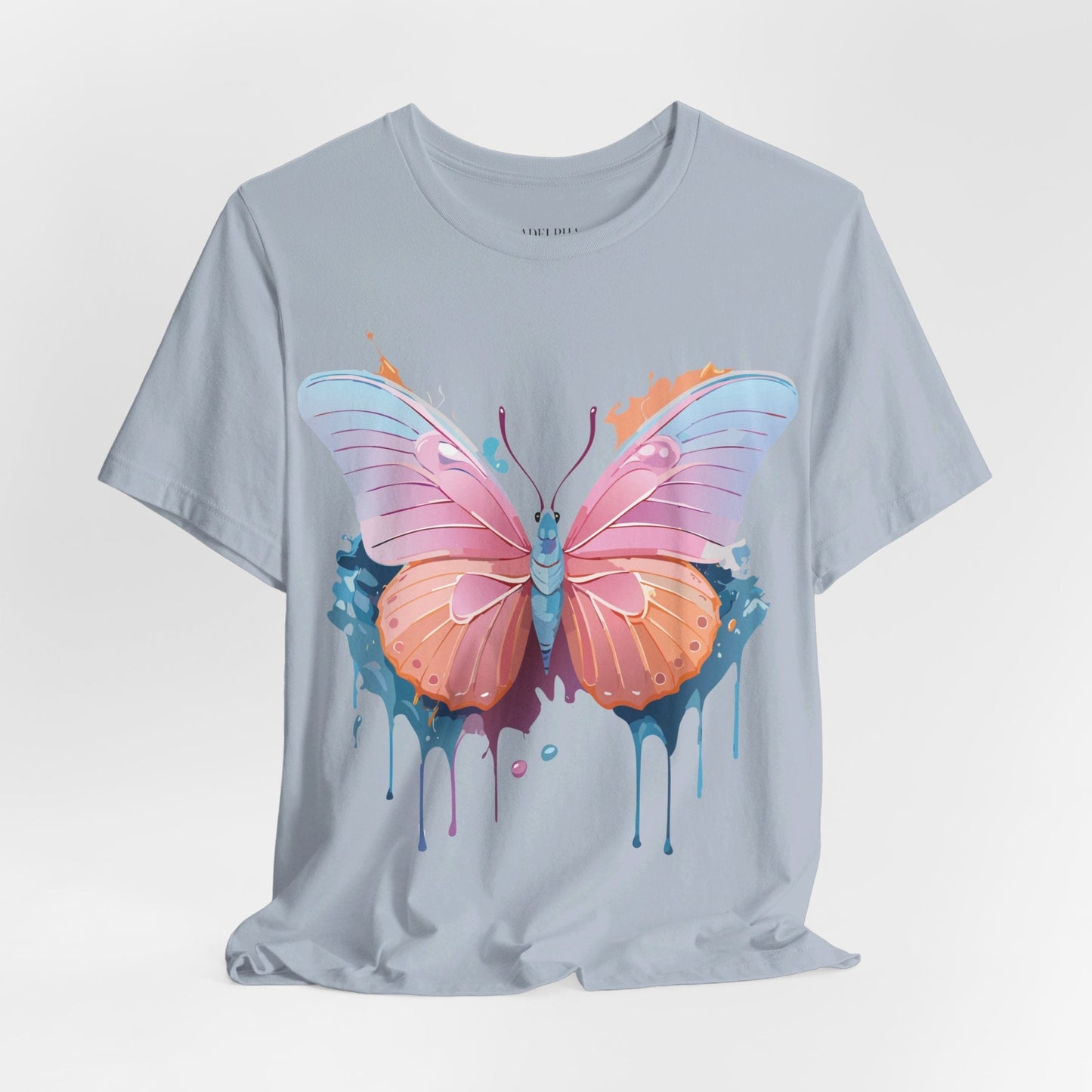 Butterfly Graphic Tee Unisex Short Sleeve Adelpha Vintage Art Shirt