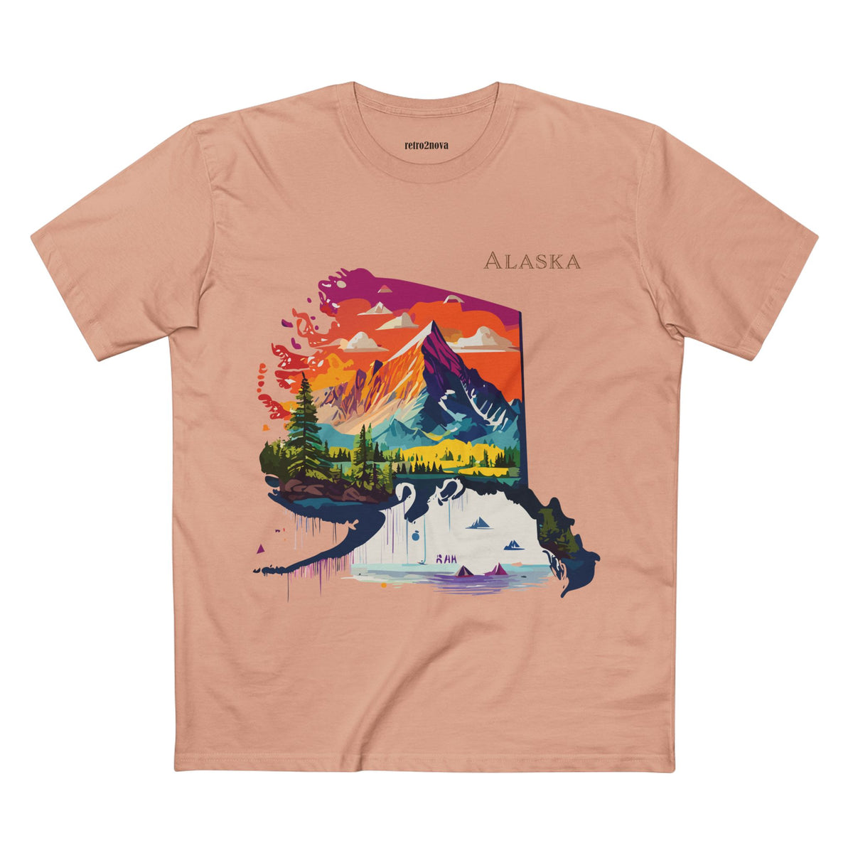 Alaska Landscape Tee | Mountain, Moose, Whale, Northern Wilderness