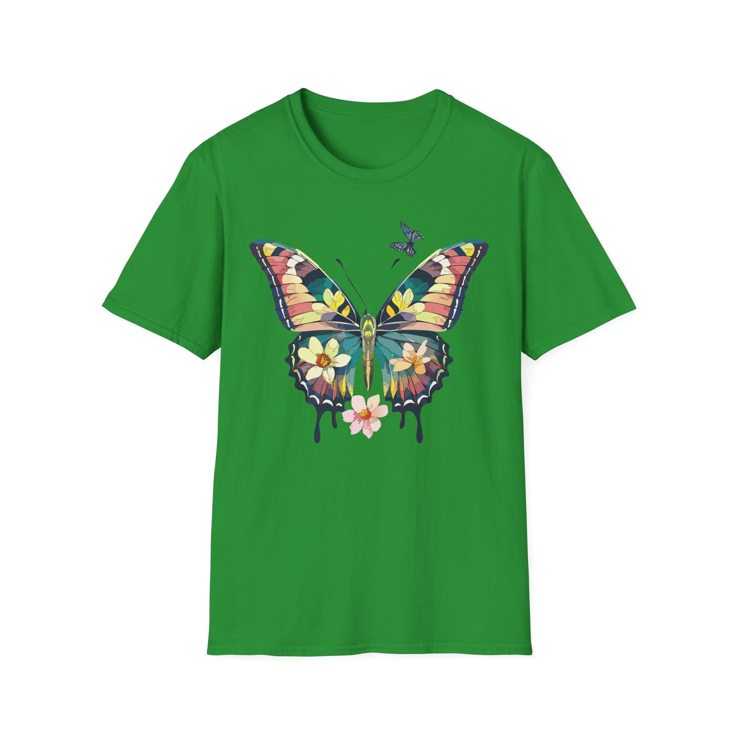 Butterfly T Shirt For Unisex Softstyle 64000 Short Sleeve Monarch Butterfly Tee Design