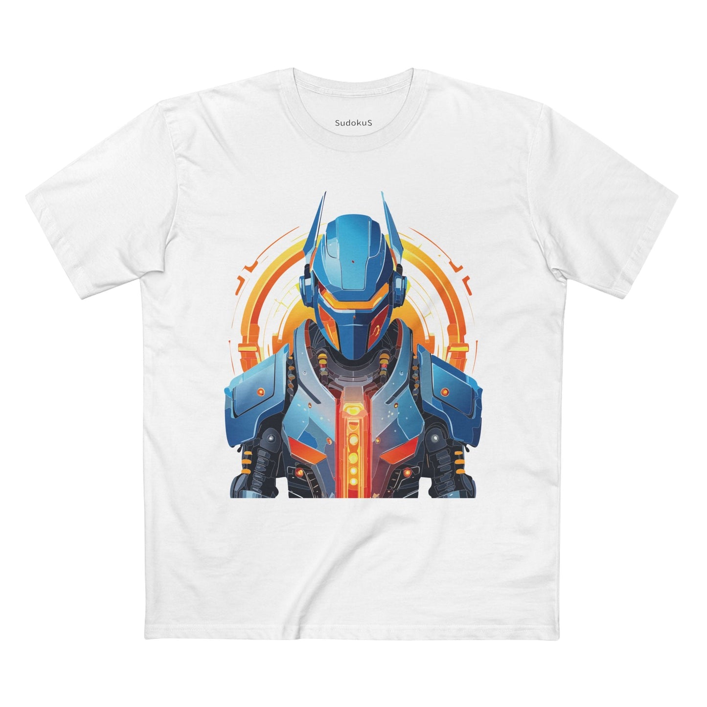 Cyborg Robot Graphic Unisex 100 Cotton Staple Tee 9