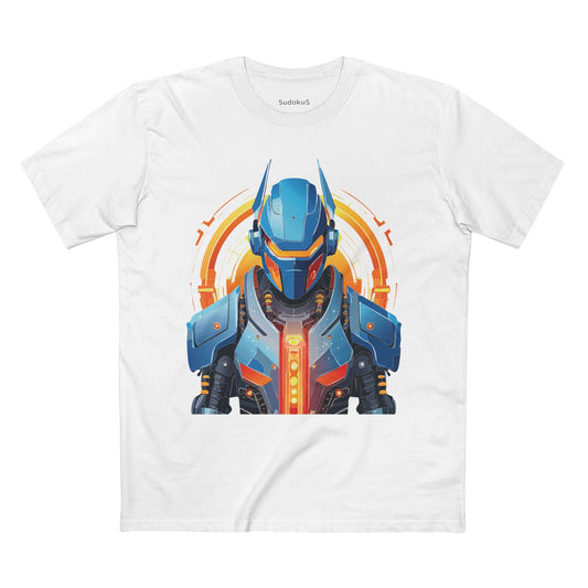 Cyborg Robot Graphic Unisex 100 Cotton Staple Tee 9