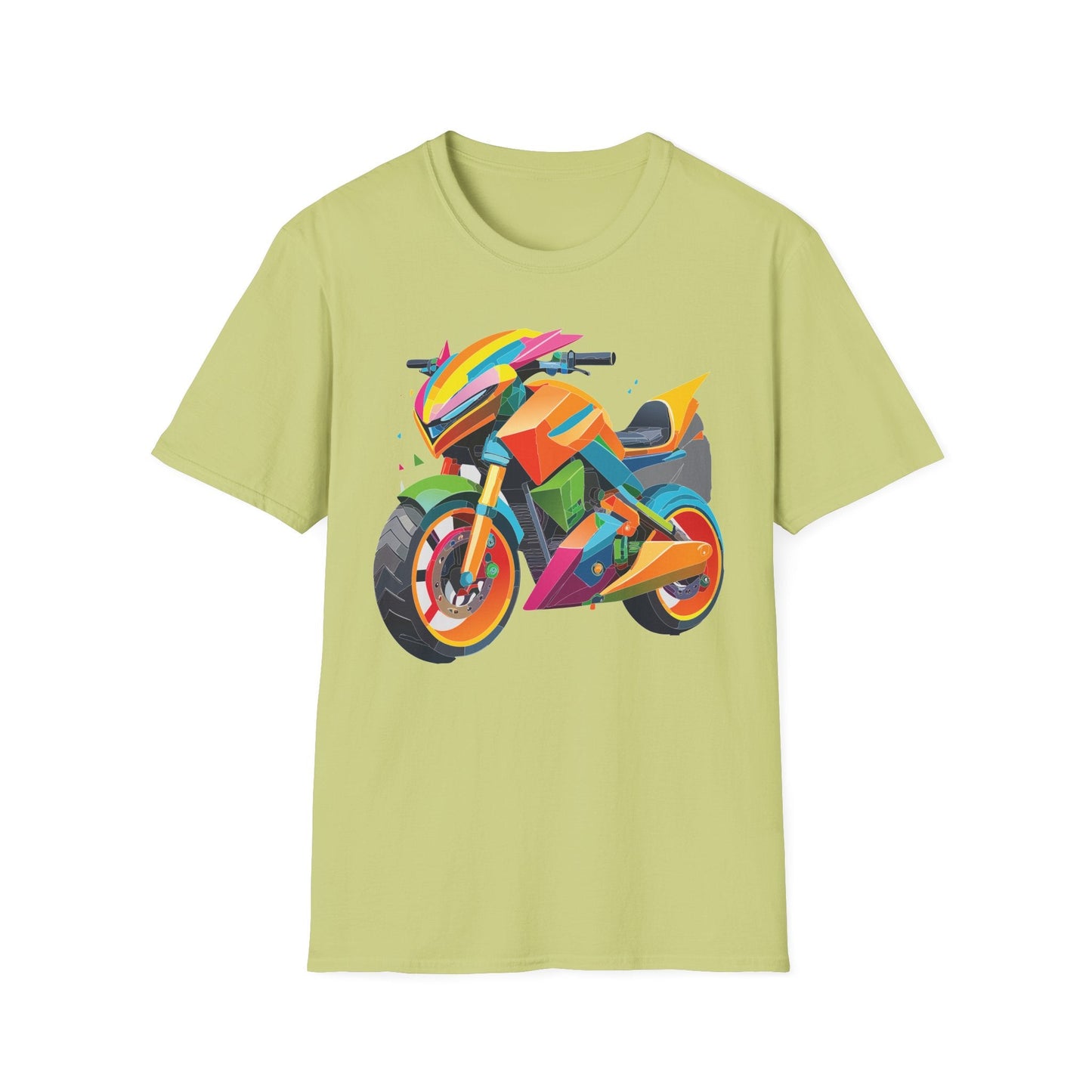 Unisex Bike T Shirt Moto Shirt MTB T Shirt With Art Design Softstyle Cotton Tee For Enthusiasts
