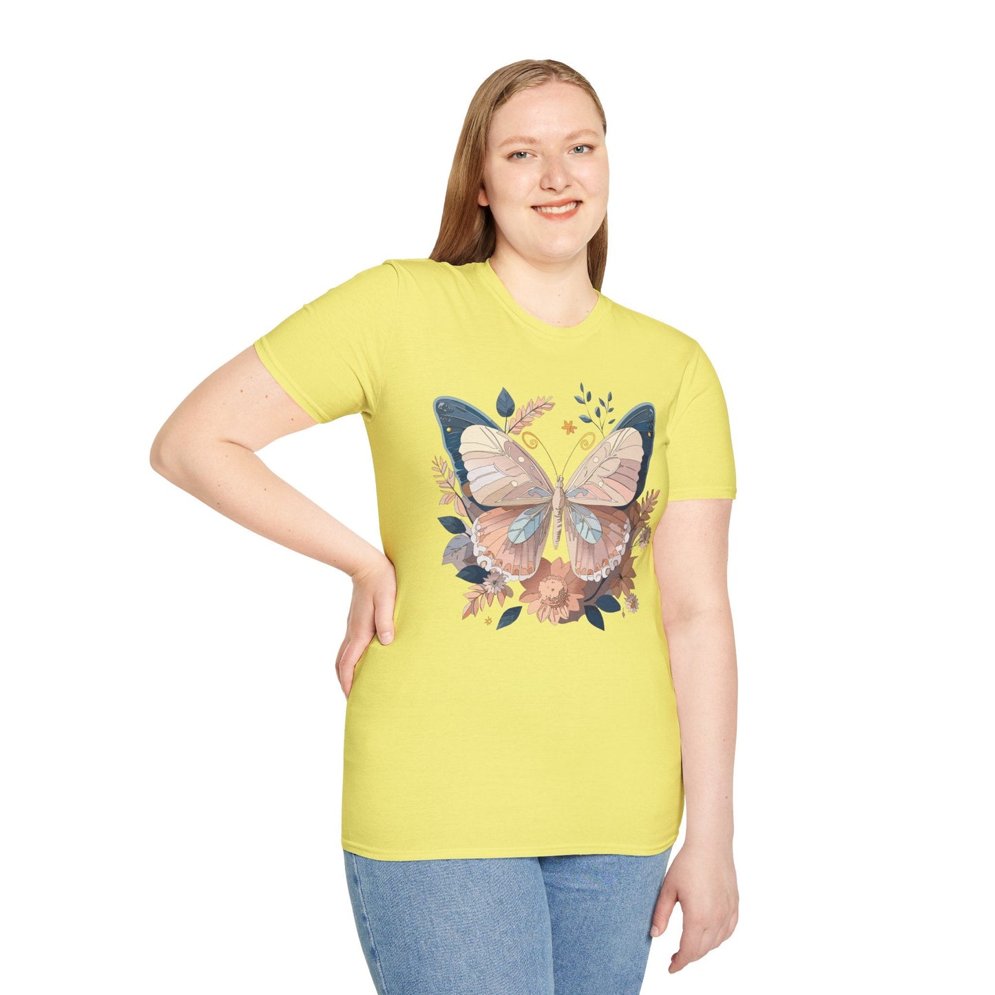 Monarch Butterfly Shirt Unisex Softstyle T Shirt 100 Percent Ring Spun Cotton Gildan 64000
