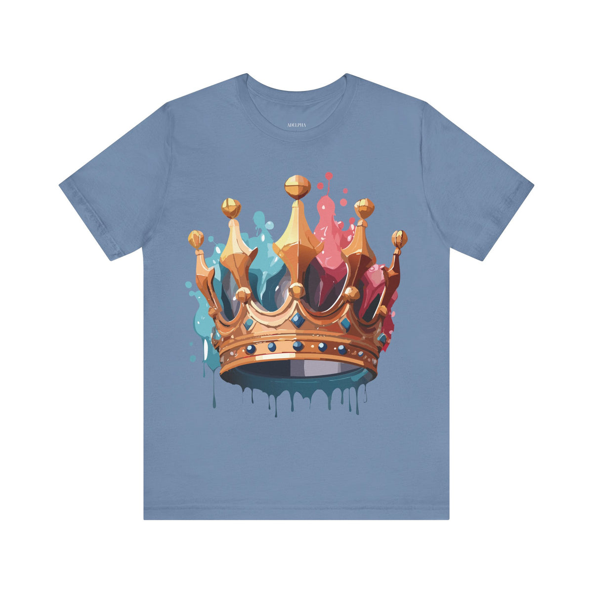 Crown Graphic Unisex Cotton Bella+Canvas Tee with Art Design m13