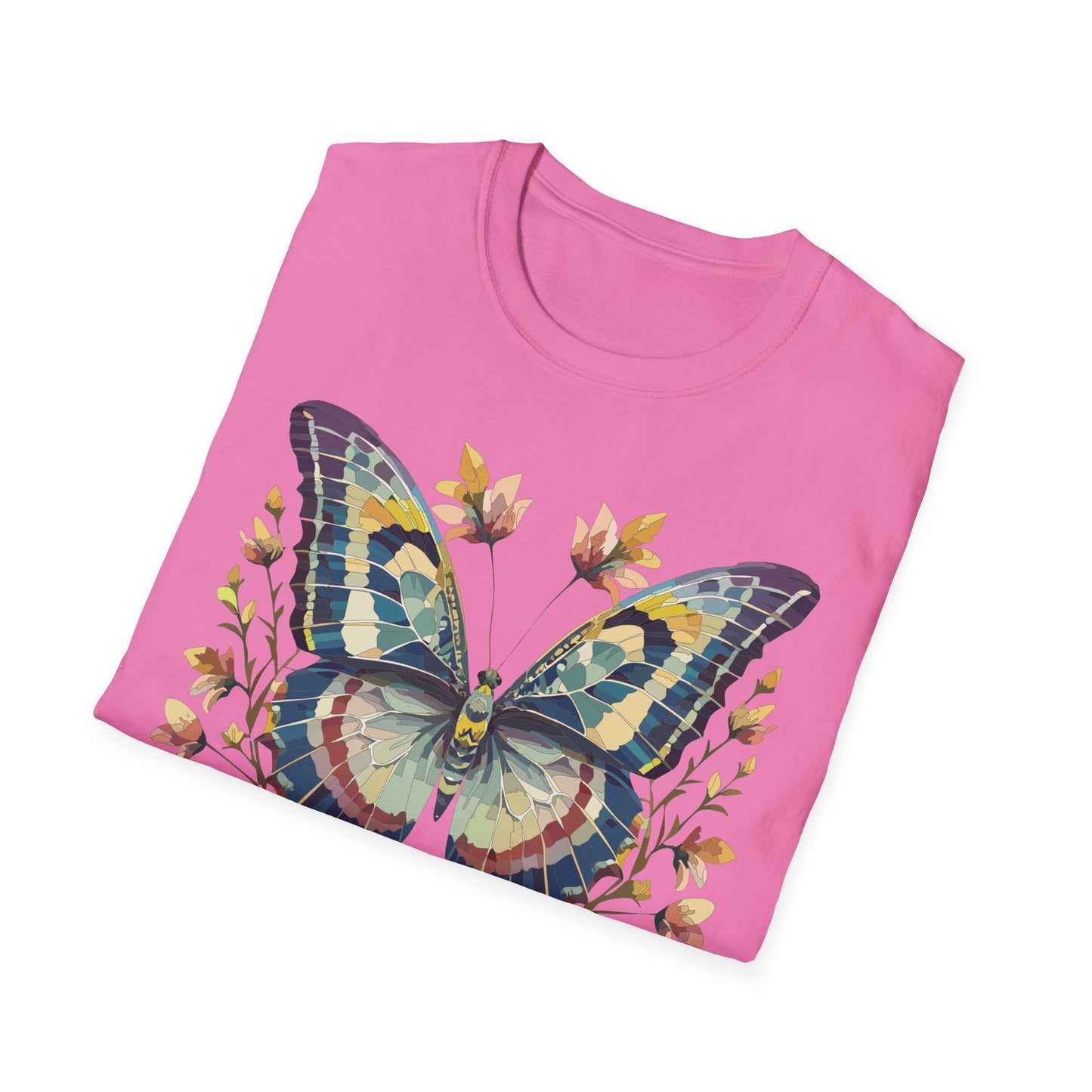 Butterfly Shirt Unisex T Shirt With Monarch Design Gildan Softstyle 64000 Ring Spun Cotton Tee