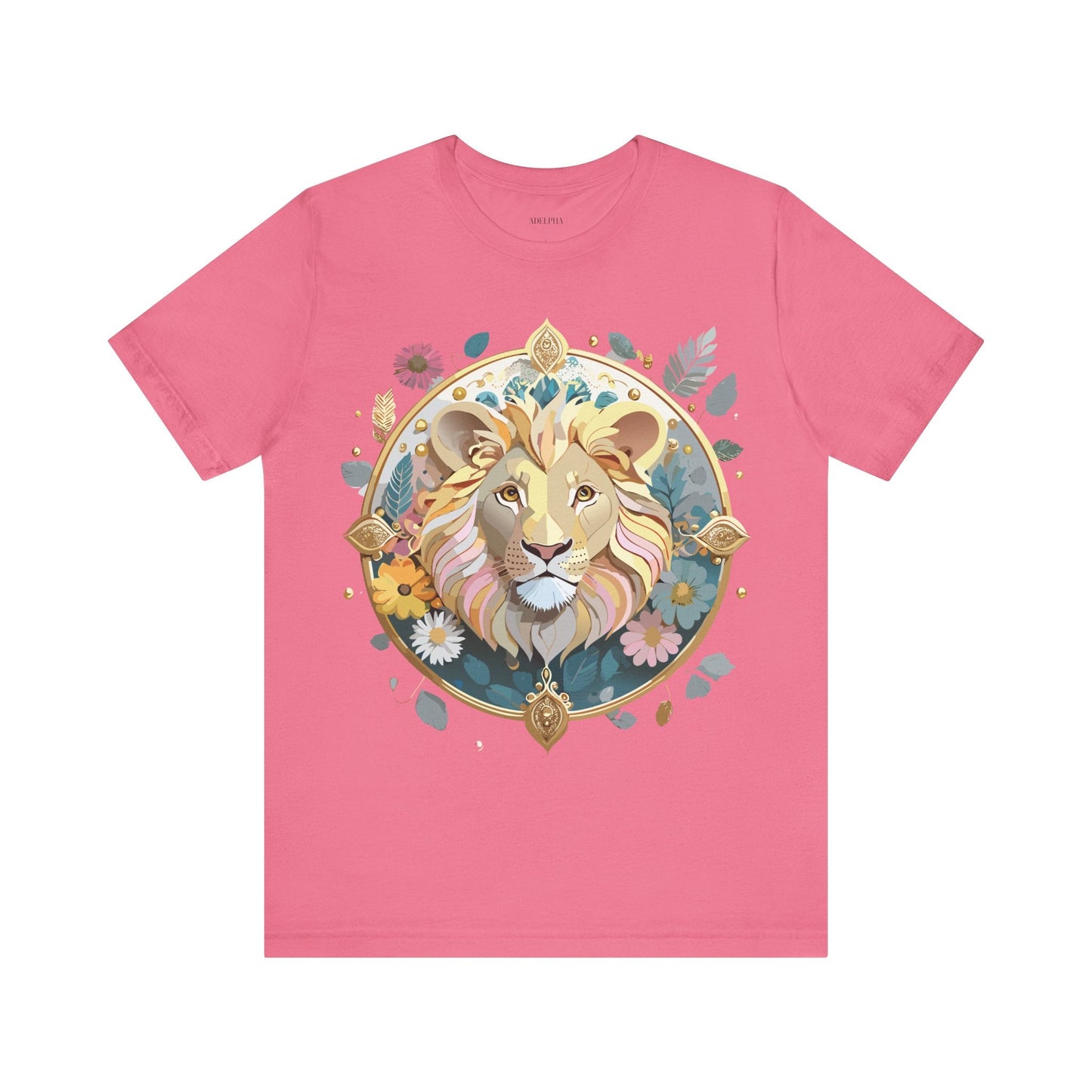 Medallion Graphic Unisex 100 Cotton Vintage Animal Medal Artwork Tee 64