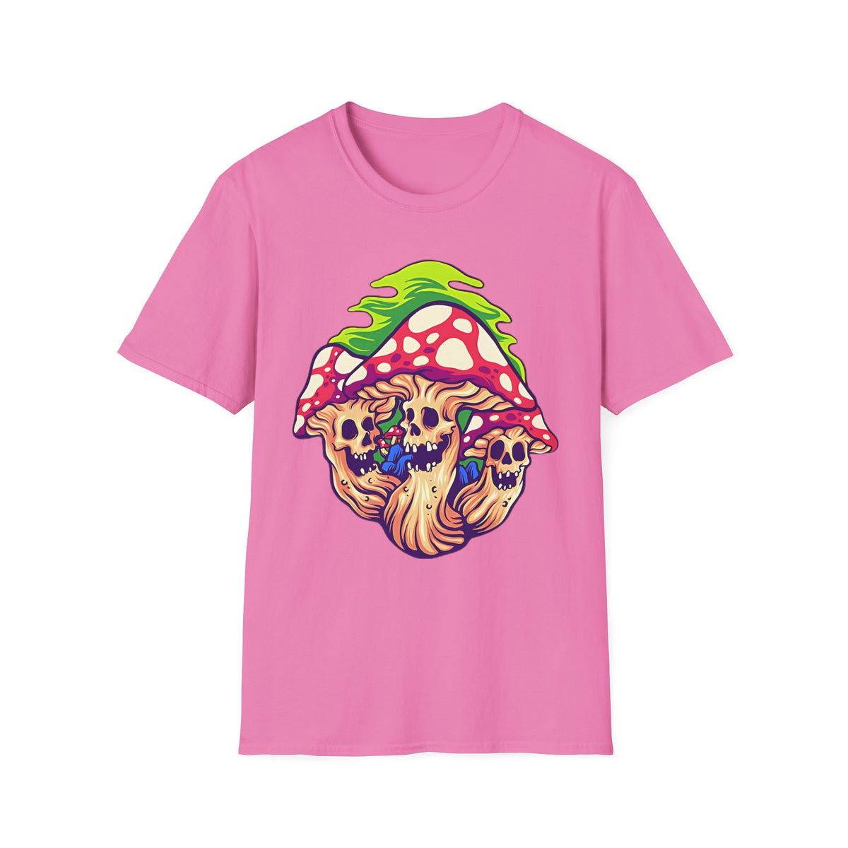 Funny Mashroom Cartoon  Graphic Tee Gildan Unisex 100 Cotton Tee Shirt c08