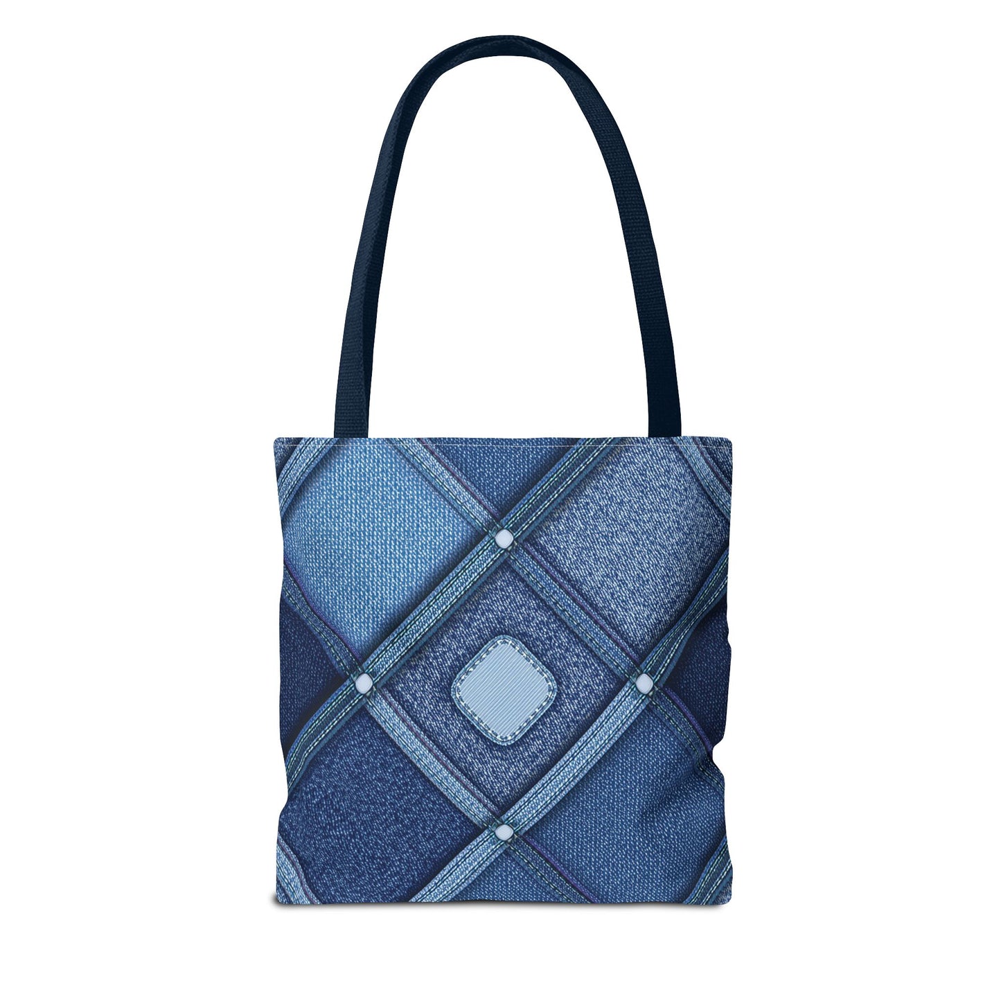 Denim Fabric Imitation Print Unisex Canvas Bag Poly Spun 3 Sizes Tote Bag 102