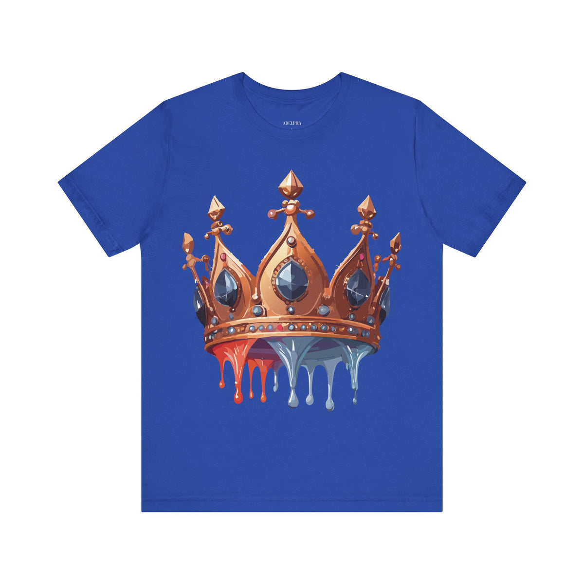 Crown Graphic Unisex Cotton Bella+Canvas Tee with Art Design n115