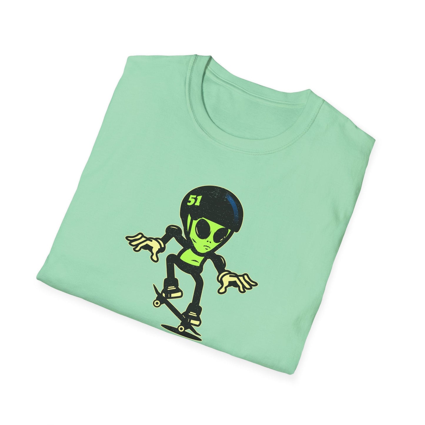 Alien Skateboard Space Invaders Shirt
