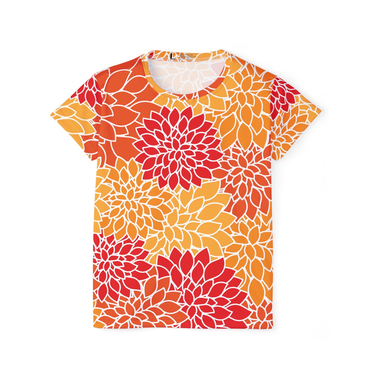 Poly Jersey Tee Shirt with floral prints