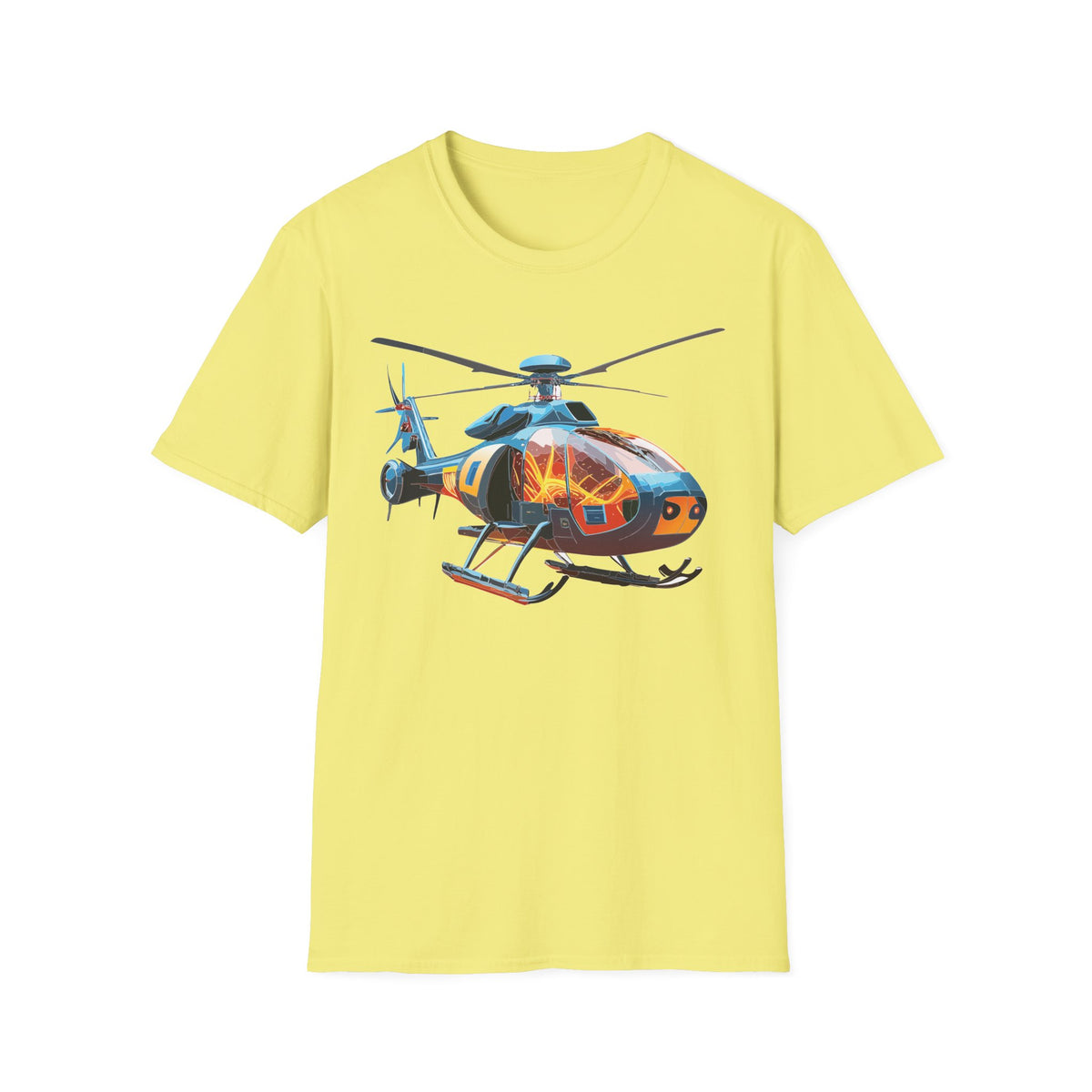 Chopper Helicopter Graphic Tee Gildan Unisex 100 Cotton Tee Shirt h05