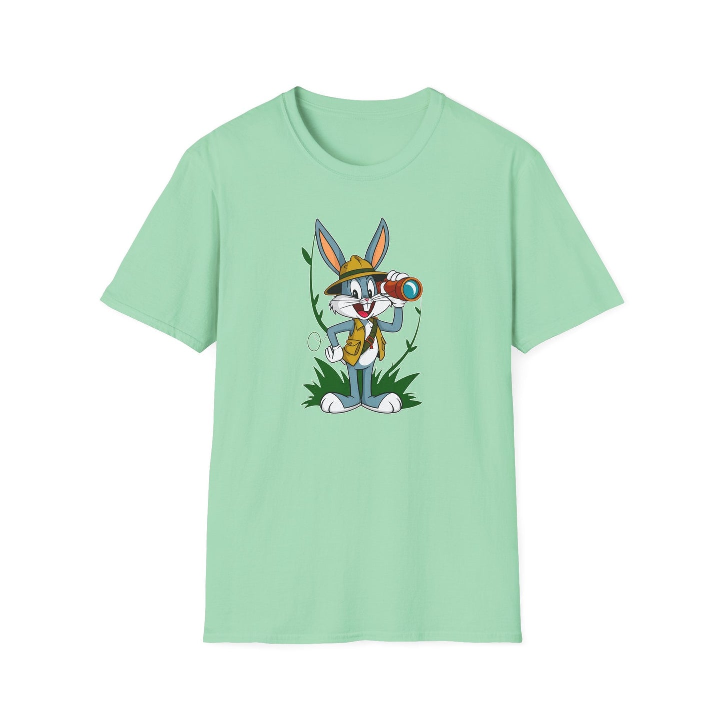 Bugs Bunny T Shirt Unisex Softstyle Gildan 64000 Cartoon Animation Graphic Tee Design